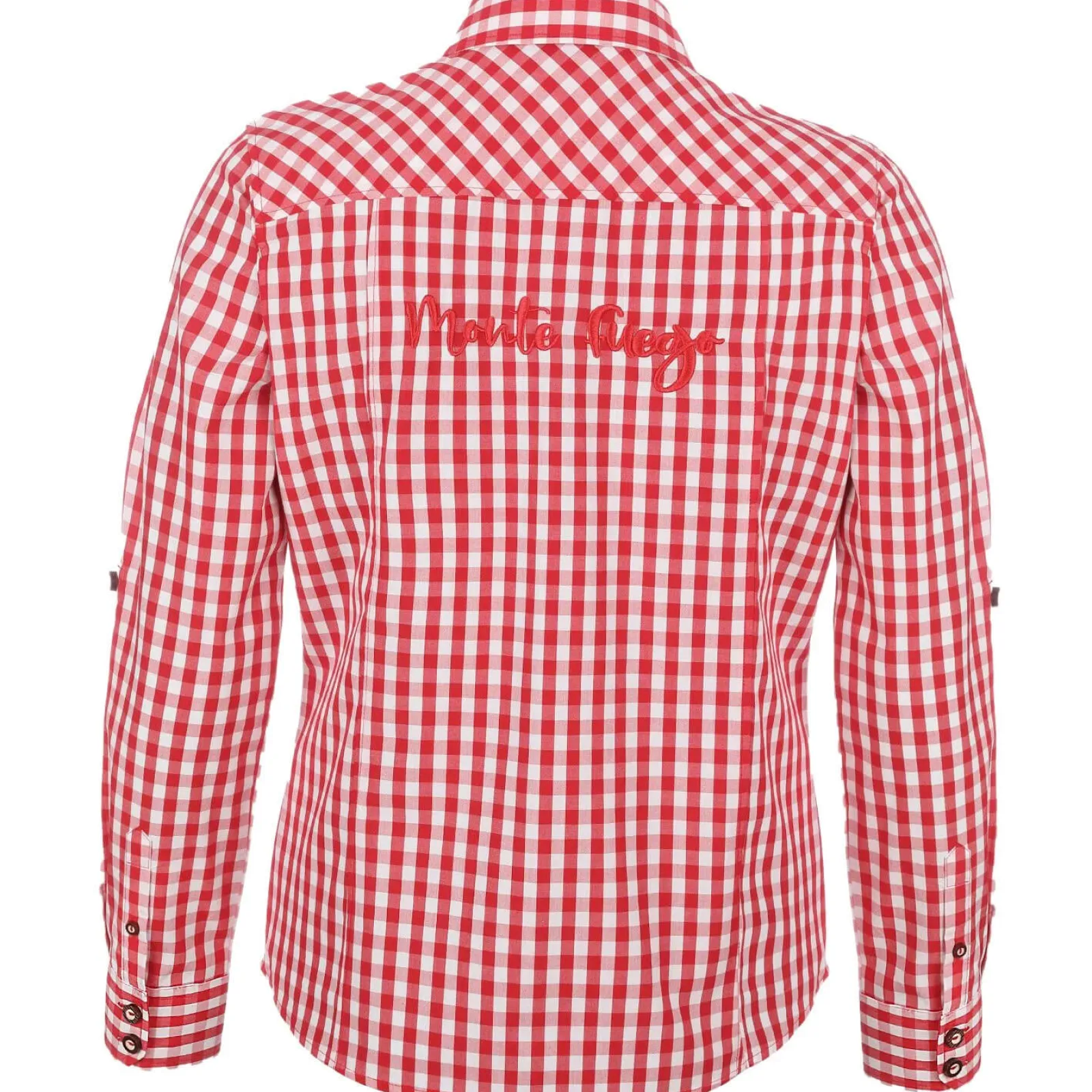 Zillertaler Trachtenwelt Damen Bluse "Babsi", Langarm, -Kariert Rot Store