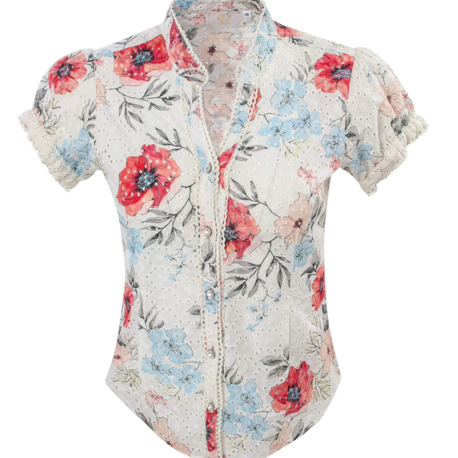 Zillertaler Trachtenwelt Damen Bluse "Lara", Creme Weiß Outlet