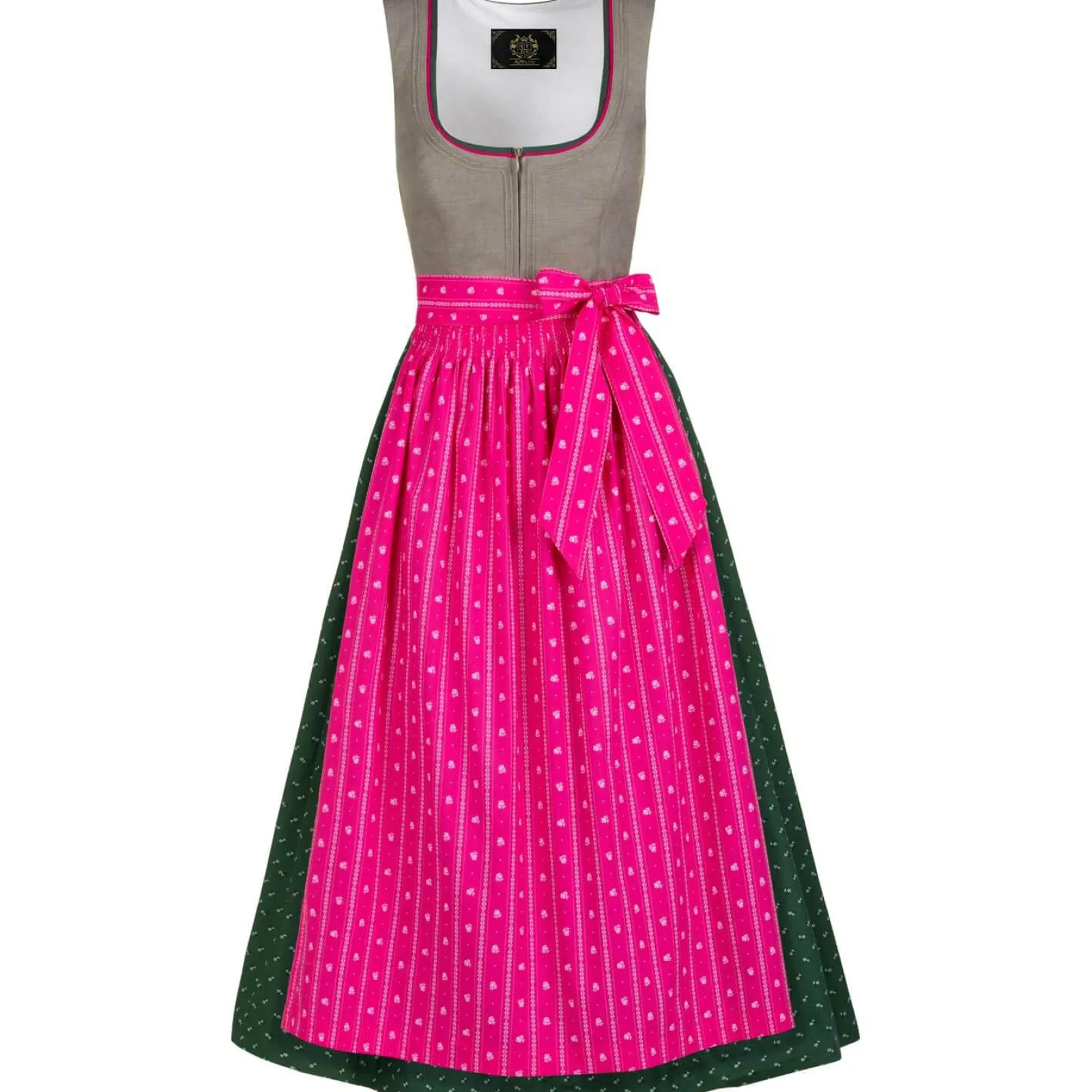 Zillertaler Trachtenwelt Damen Dirndl "Irmgard", Helloliv-Pink Beige Discount