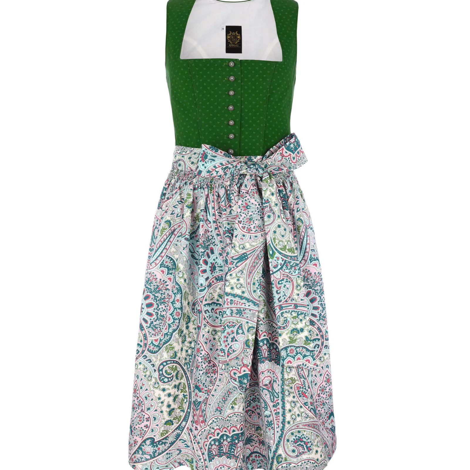 Zillertaler Trachtenwelt Damen Dirndl "Lea", Dunkel-Rosa Grün Best Sale