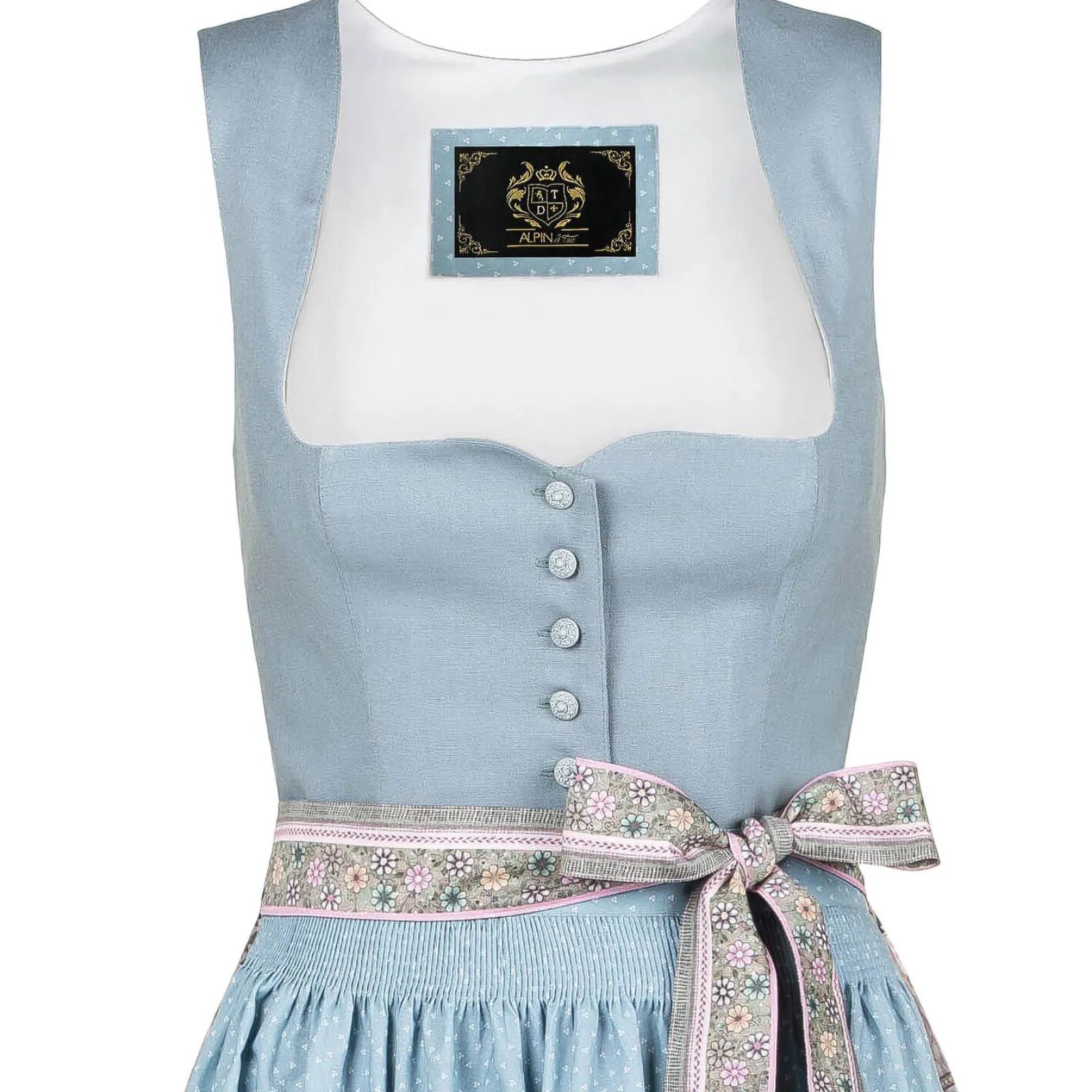 Zillertaler Trachtenwelt Damen Dirndl "Margit", Hell Blau Sale