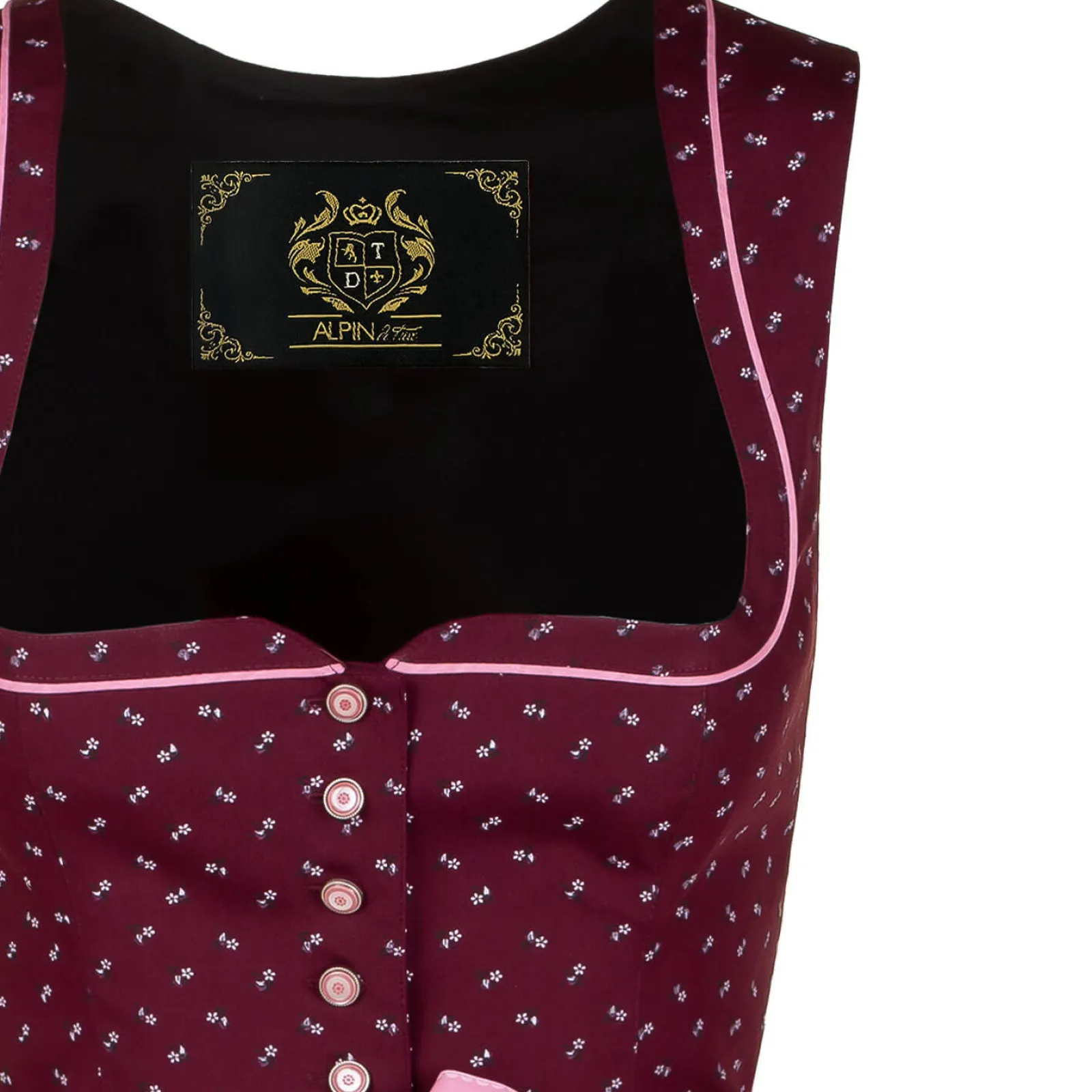 Zillertaler Trachtenwelt Damen Dirndl "Melanie", Beere- Rosa Clearance