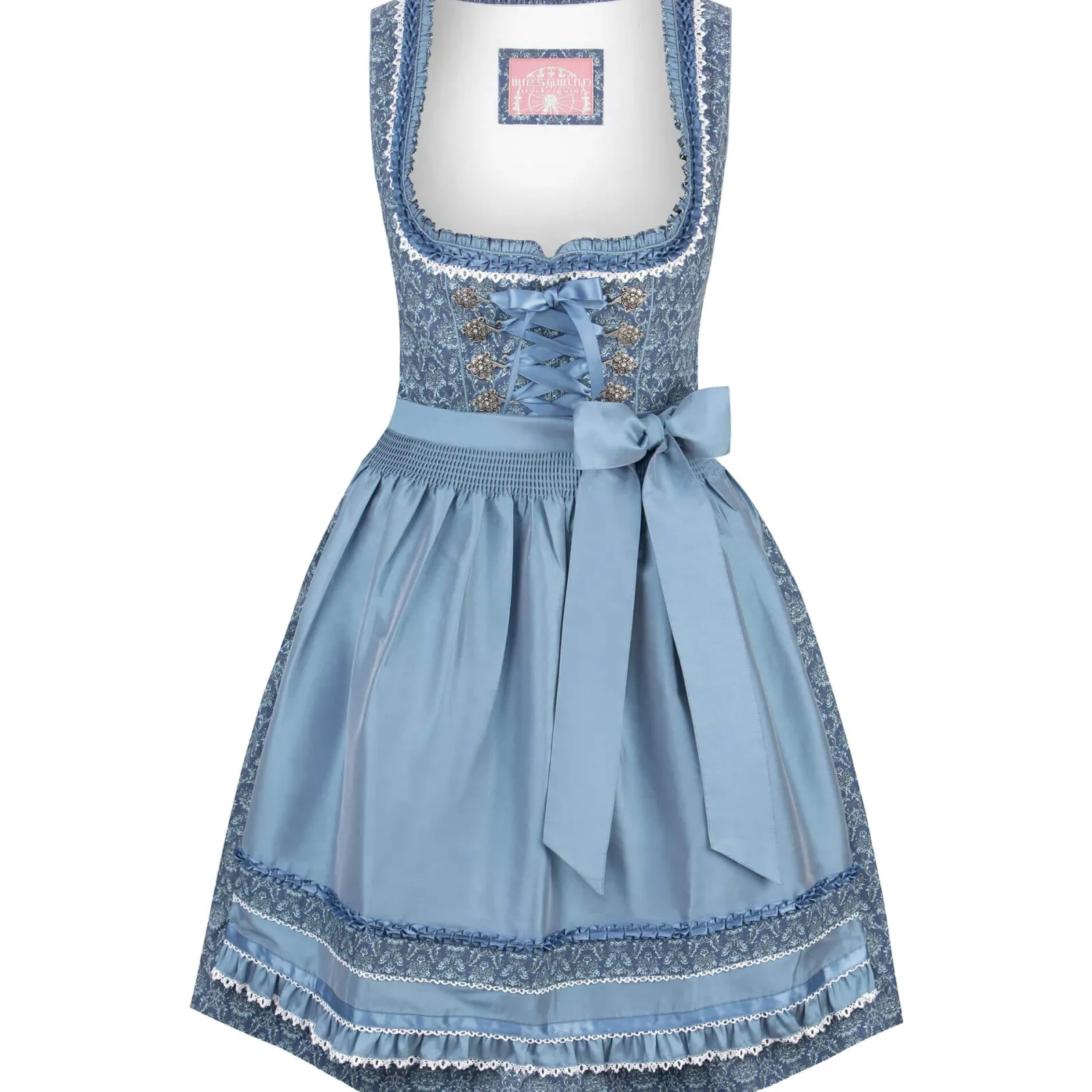 Zillertaler Trachtenwelt Damen Dirndl "Ruby", Blau Clearance