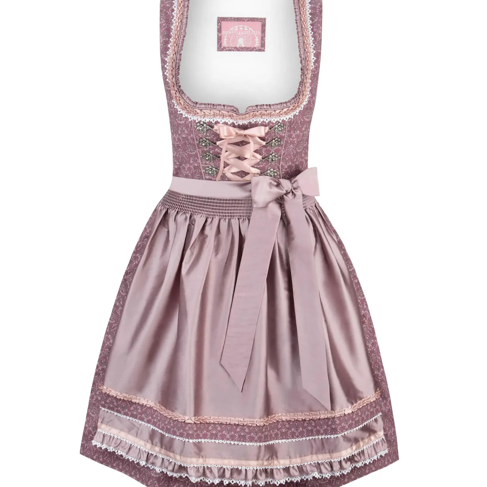Zillertaler Trachtenwelt Damen Dirndl "Ruby", Rose Rosa Discount