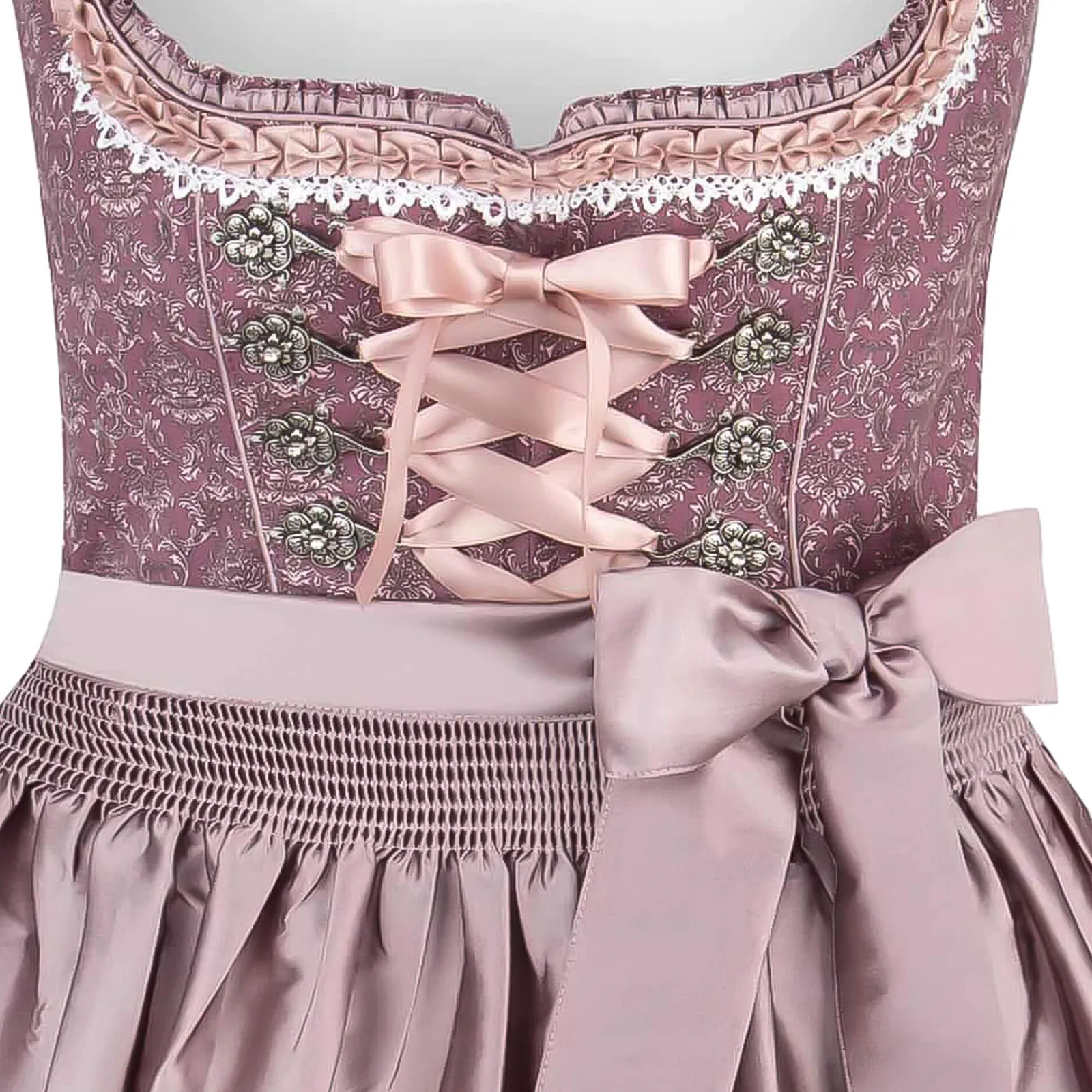 Zillertaler Trachtenwelt Damen Dirndl "Ruby", Rose Rosa Discount