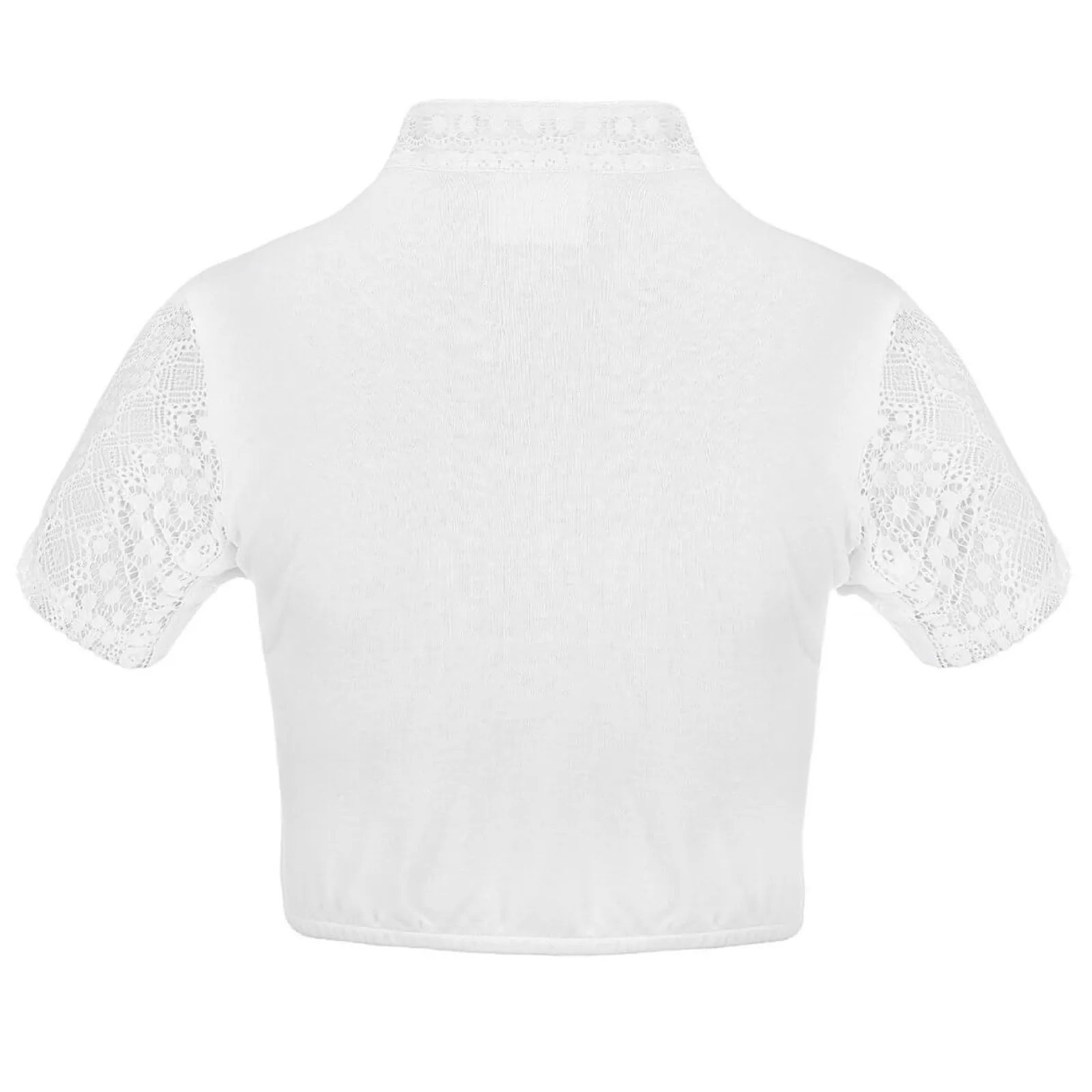Zillertaler Trachtenwelt Damen Dirndlbluse "Carmen", Weiß Fashion