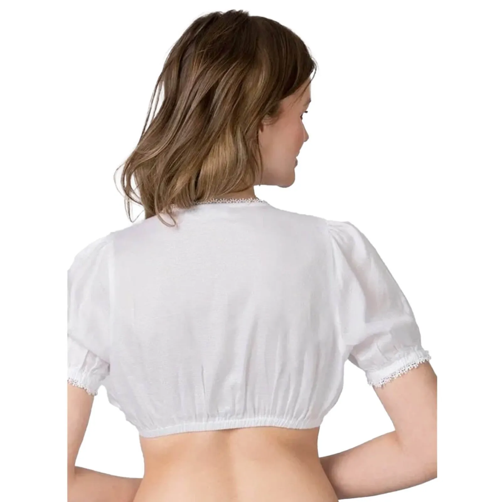 Zillertaler Trachtenwelt Damen Dirndlbluse "Leana", Weiß New