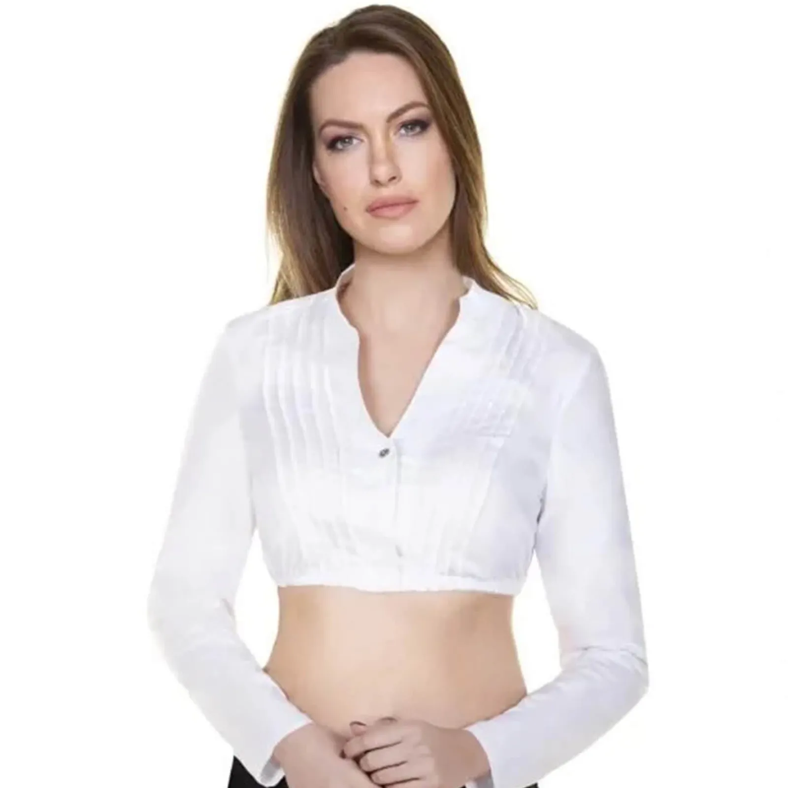 Zillertaler Trachtenwelt Damen Dirndlbluse "Scarlette", Weiß Best Sale