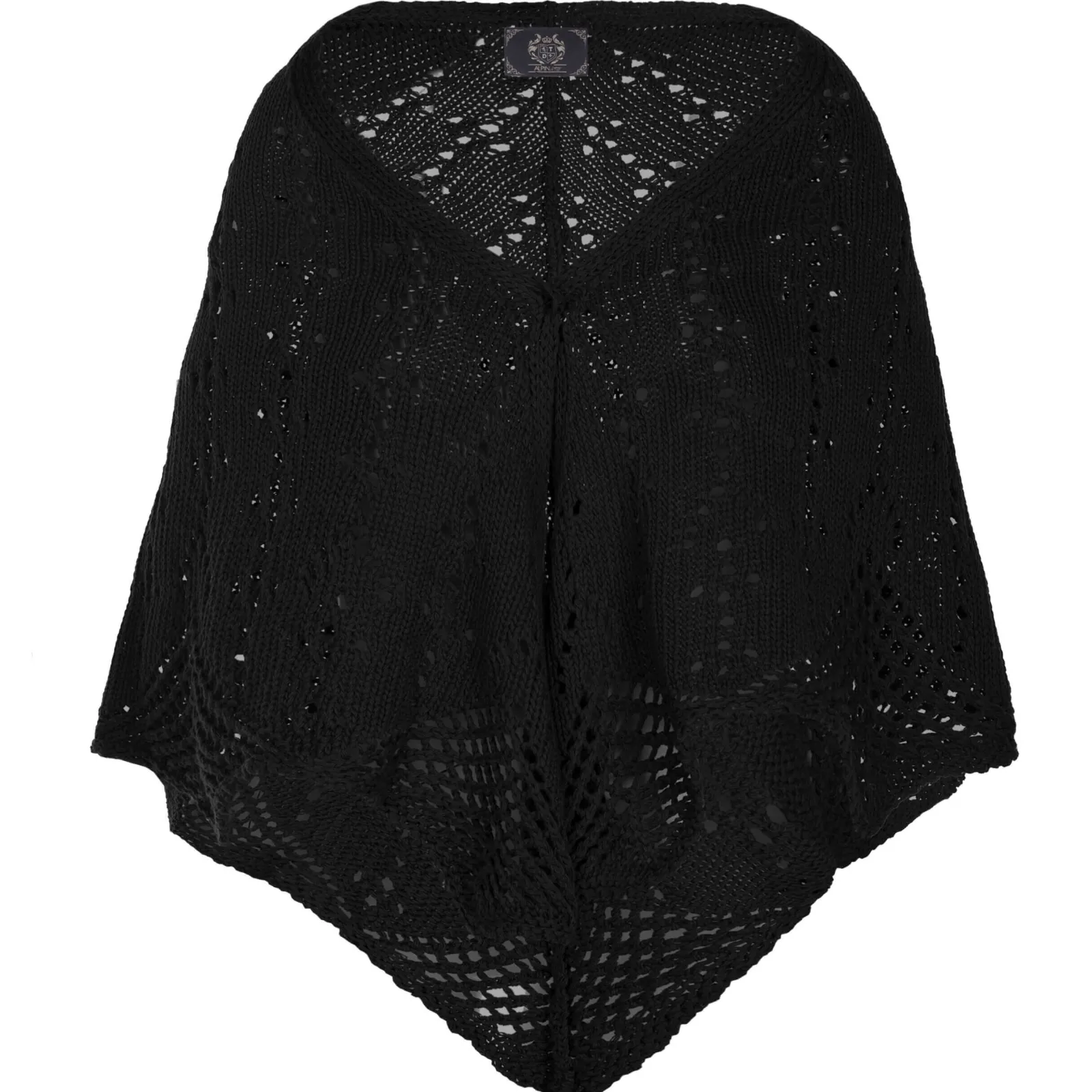 Zillertaler Trachtenwelt Damen Dreieck Poncho, Schwarz Best