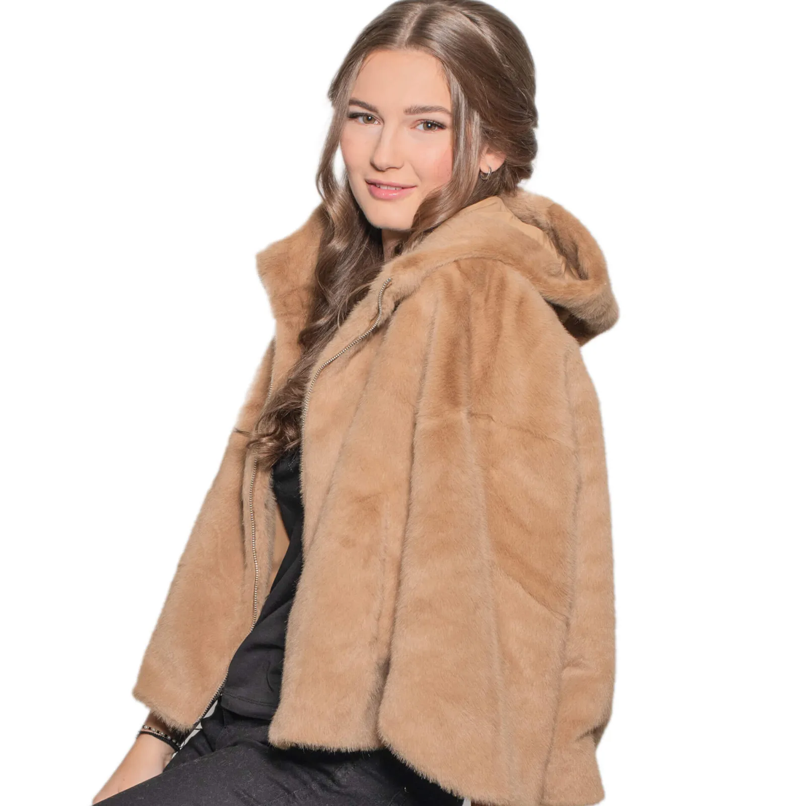 Zillertaler Trachtenwelt Damen Kuscheljacke "Penelope", Mokka Braun Flash Sale