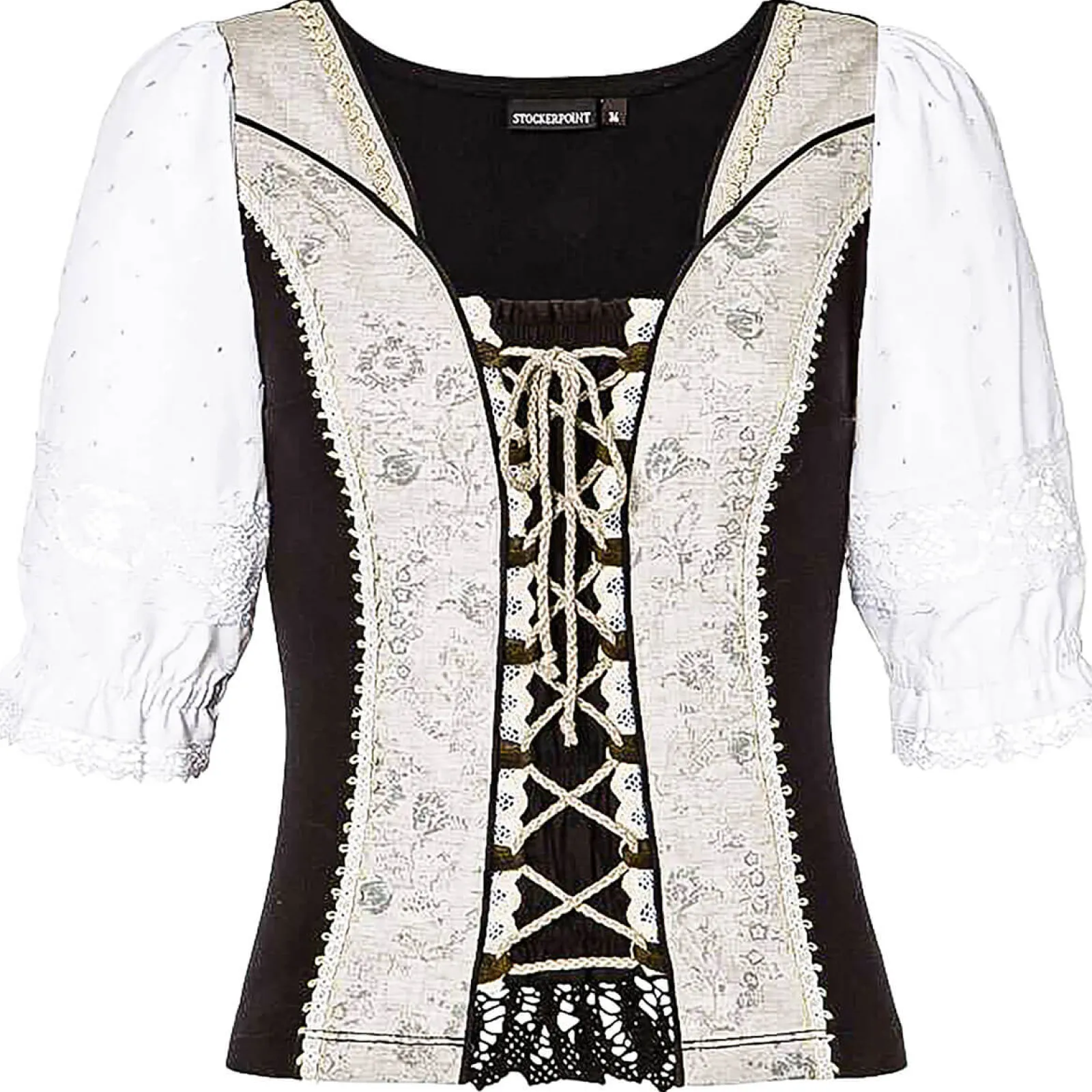 Zillertaler Trachtenwelt Damen Landhaus Shirt "Uki" Beige Outlet