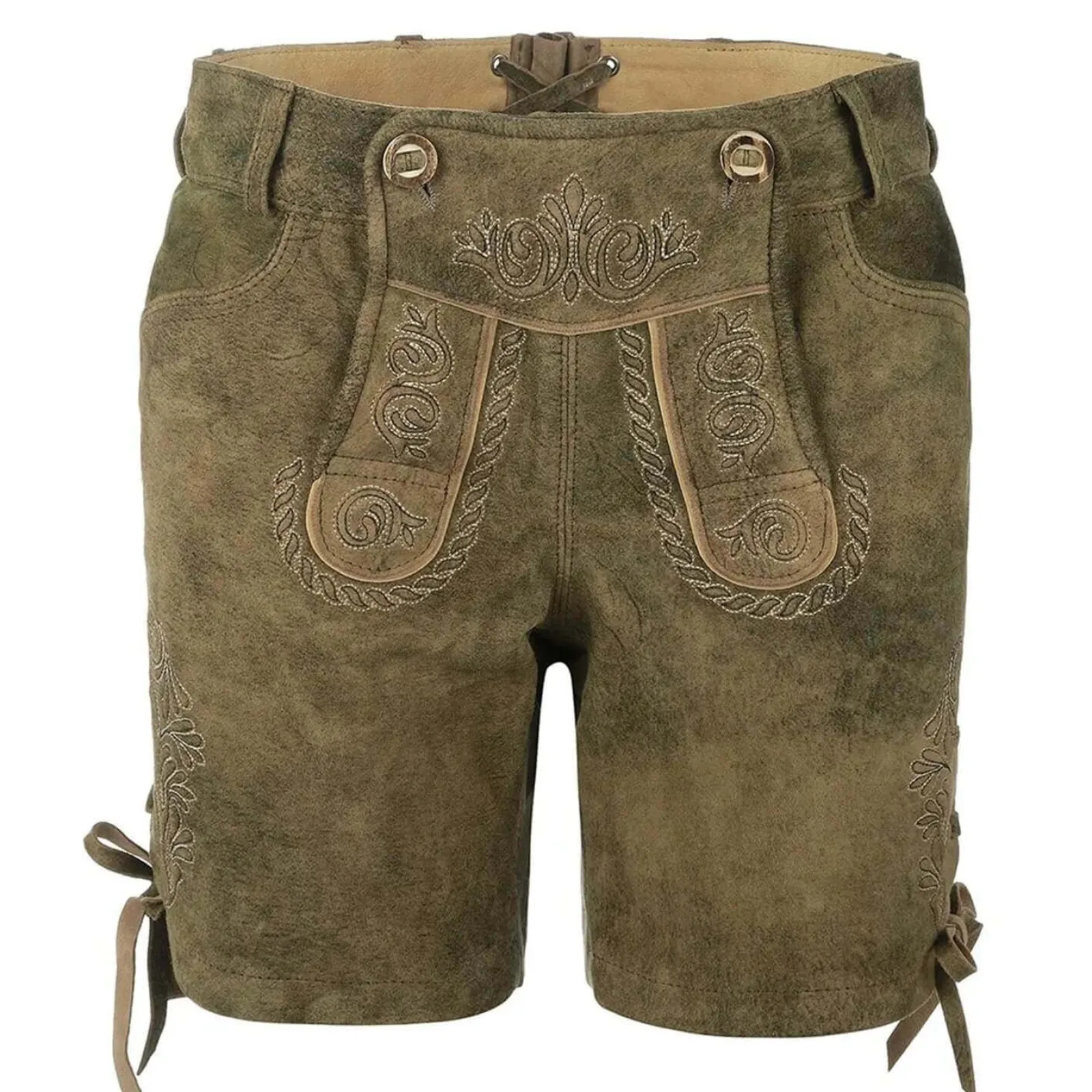 Zillertaler Trachtenwelt Damen Lederhose "Babsi", Braun Best Sale