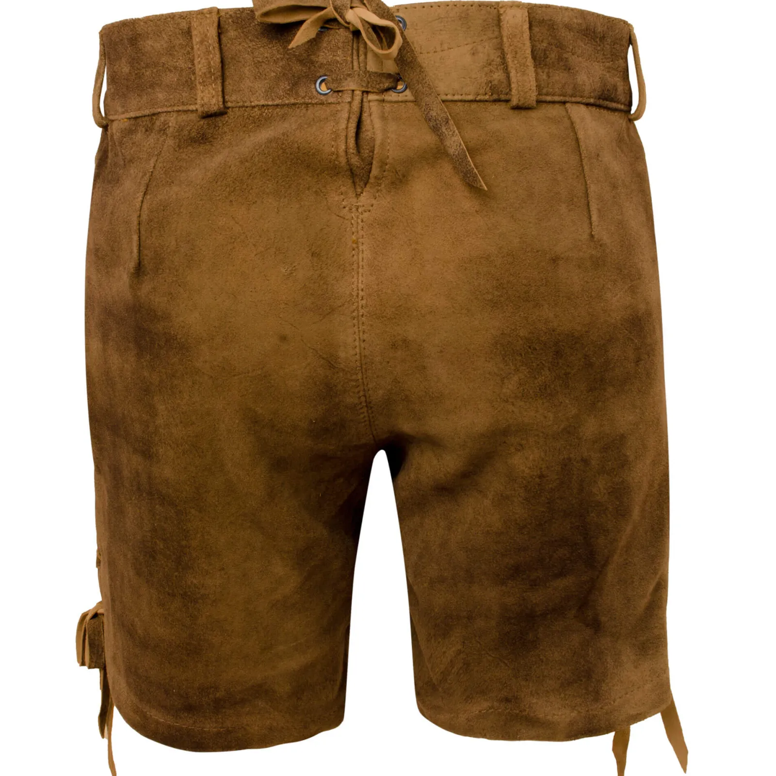 Zillertaler Trachtenwelt Damen Lederhose "Babsi", Goat-Antik Suede Braun Best