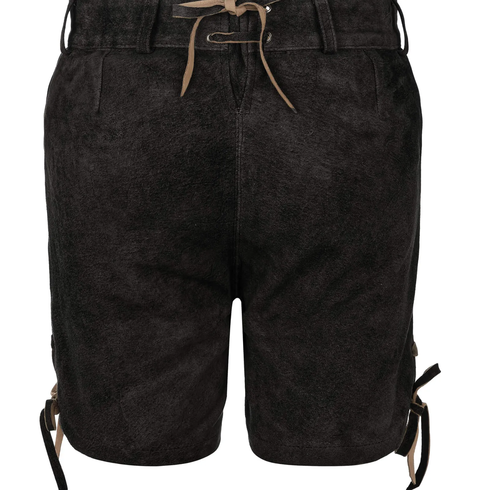 Zillertaler Trachtenwelt Damen Lederhose "Babsi", Grafit Schwarz Clearance