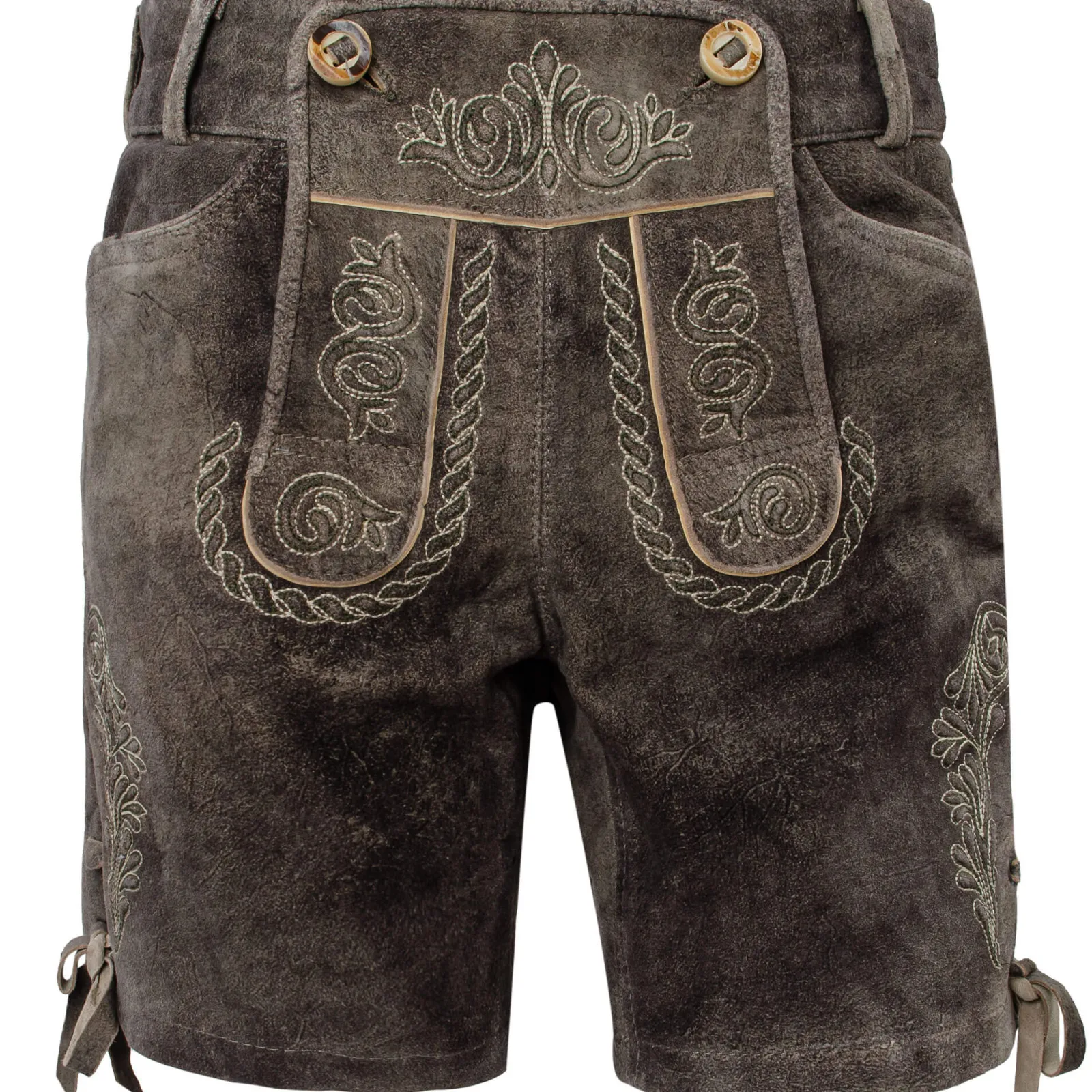Zillertaler Trachtenwelt Damen Lederhose "Babsi", Grau Store