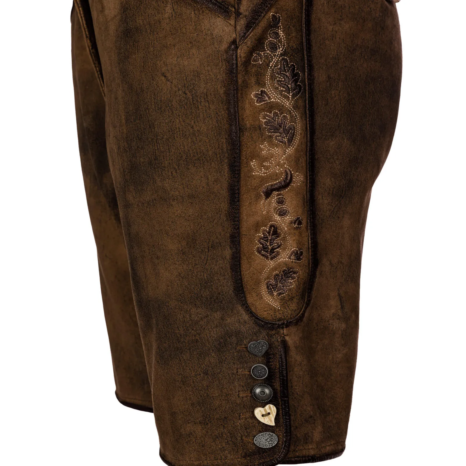 Zillertaler Trachtenwelt Damen Lederhose "Samira", Goat-Antik Braun Clearance
