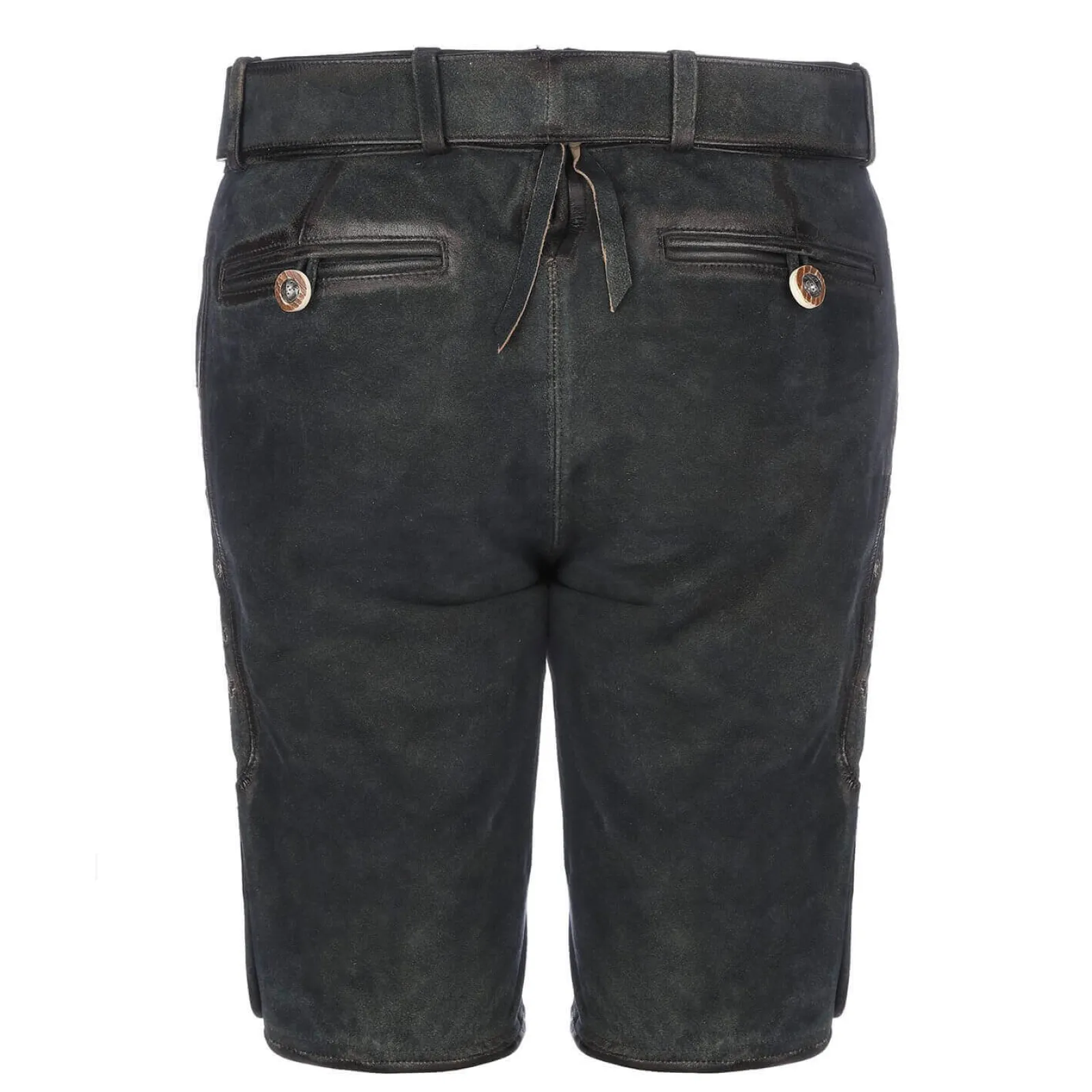 Zillertaler Trachtenwelt Damen Lederhose "Samira", Graphit Grau Outlet
