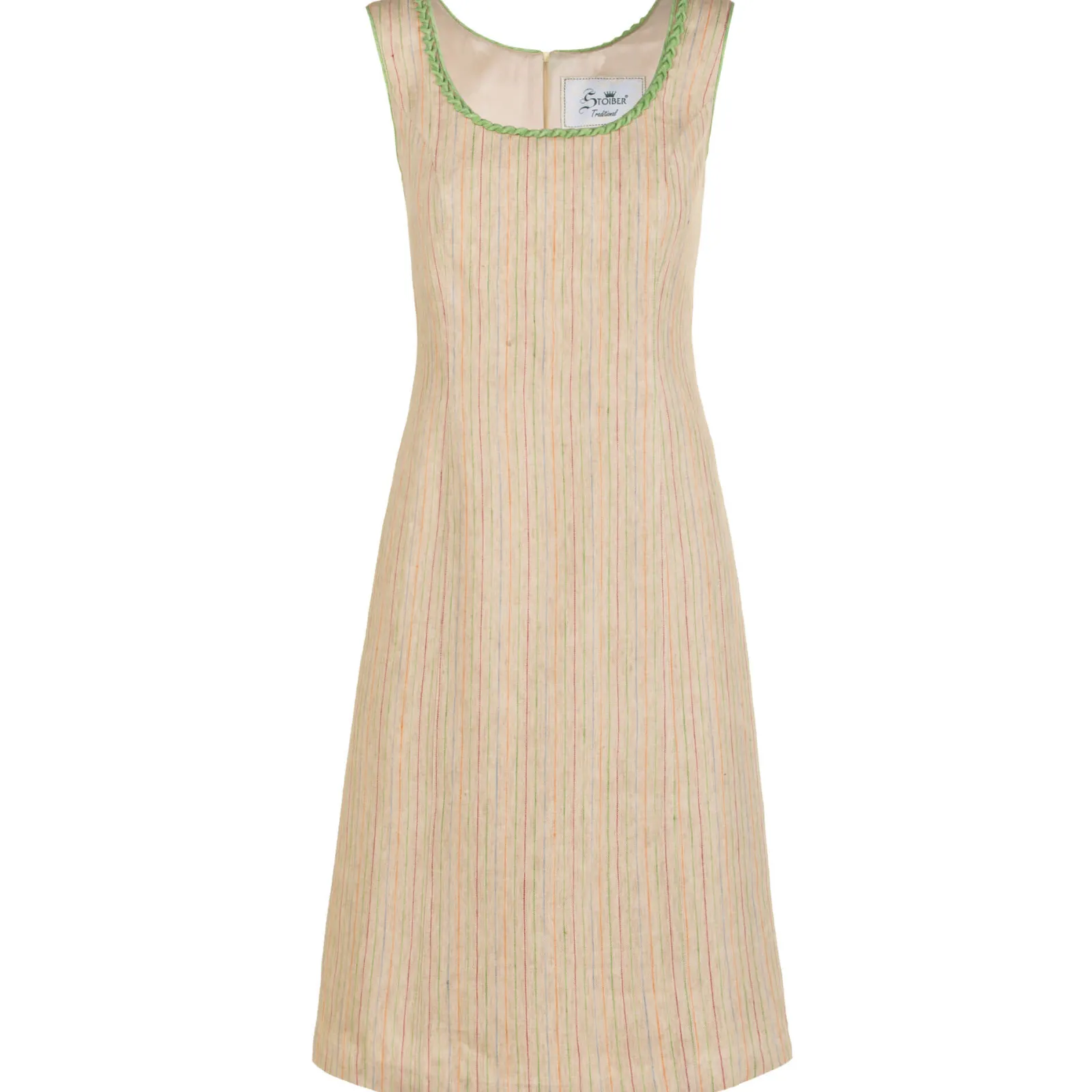 Zillertaler Trachtenwelt Damen Leinenkleid "Nora", Sand Beige Store