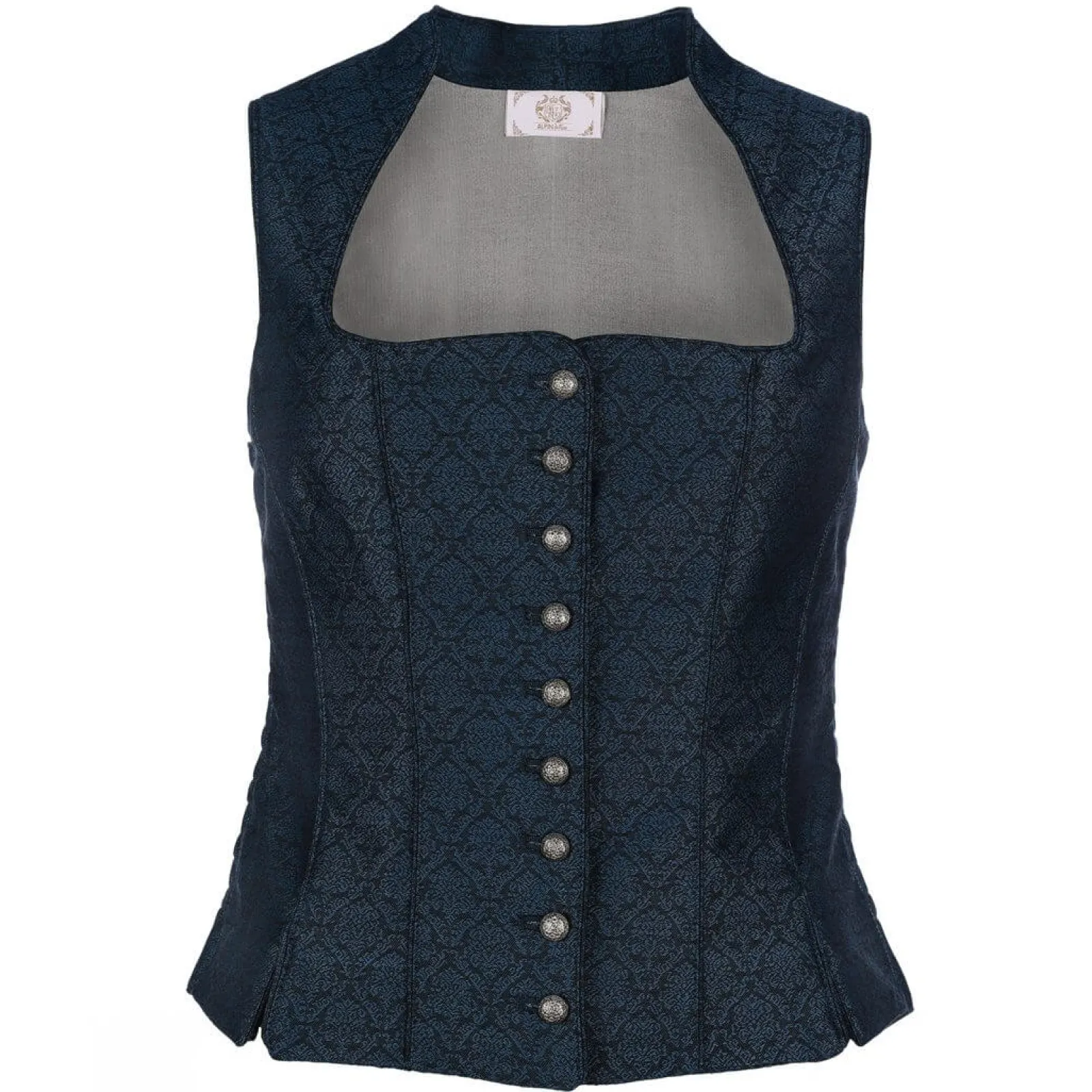 Zillertaler Trachtenwelt Damen Mieder "Arina", Blau Cheap
