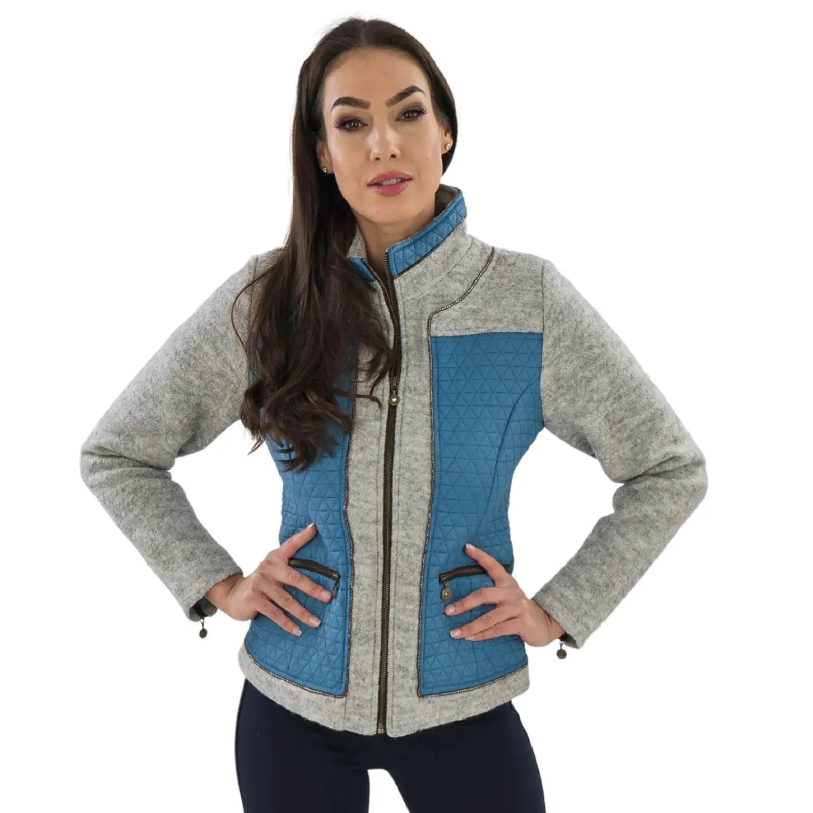 Zillertaler Trachtenwelt Damen Outdoor Jacke "Clarissa", Blau Discount
