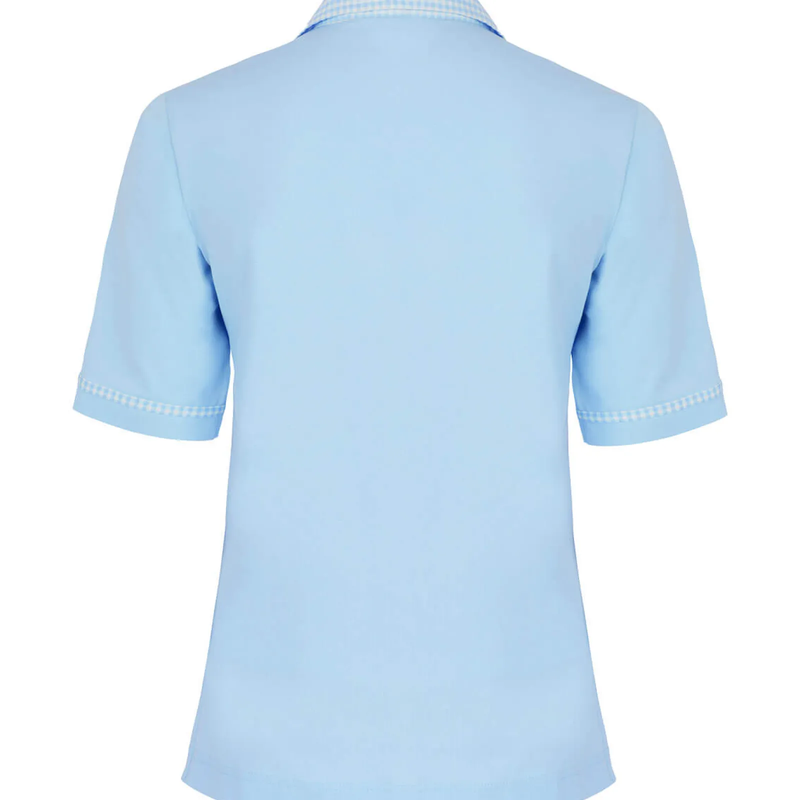 Zillertaler Trachtenwelt Damen Polo "Isabella", Hell Blau Flash Sale
