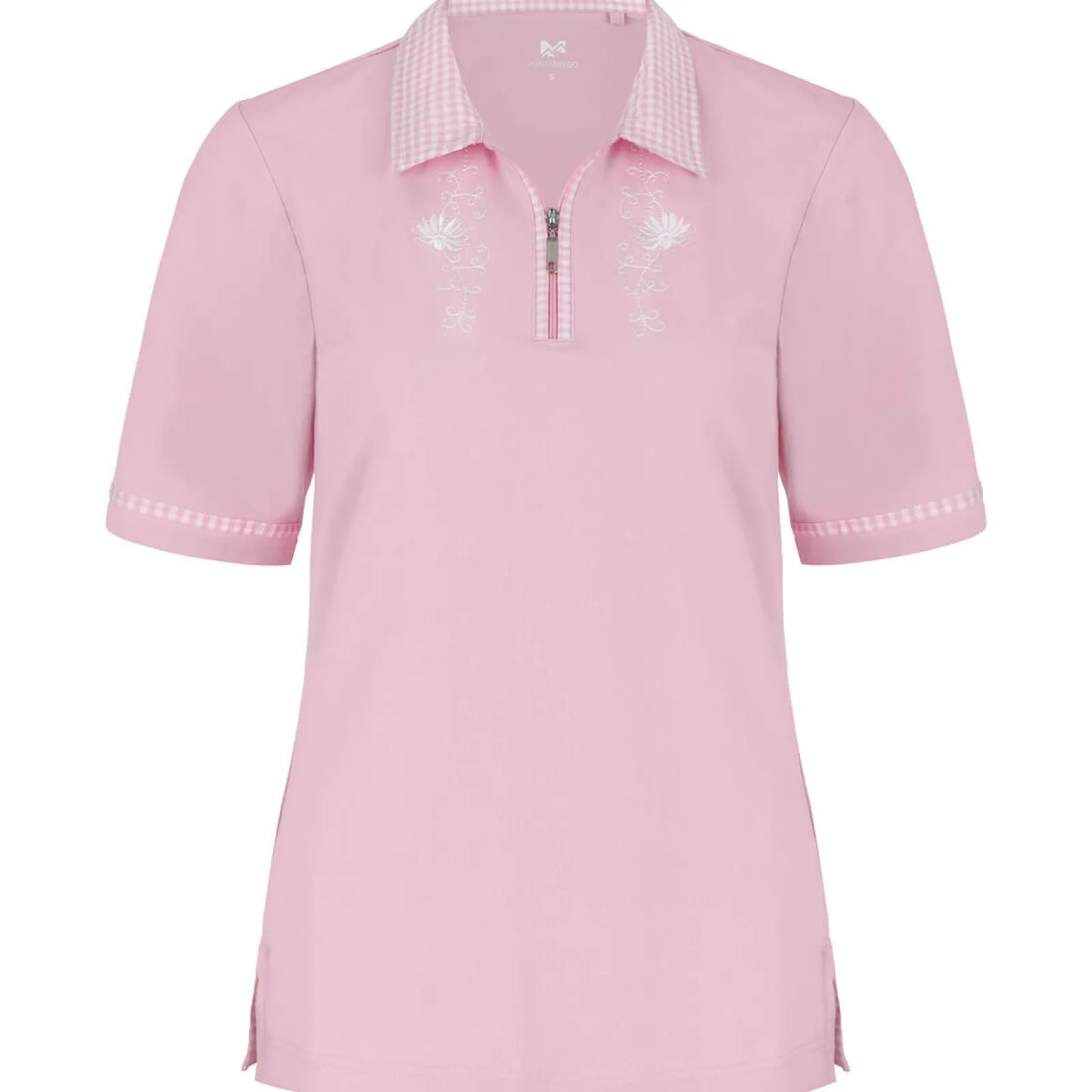 Zillertaler Trachtenwelt Damen Polo "Isabella", Rosa Clearance