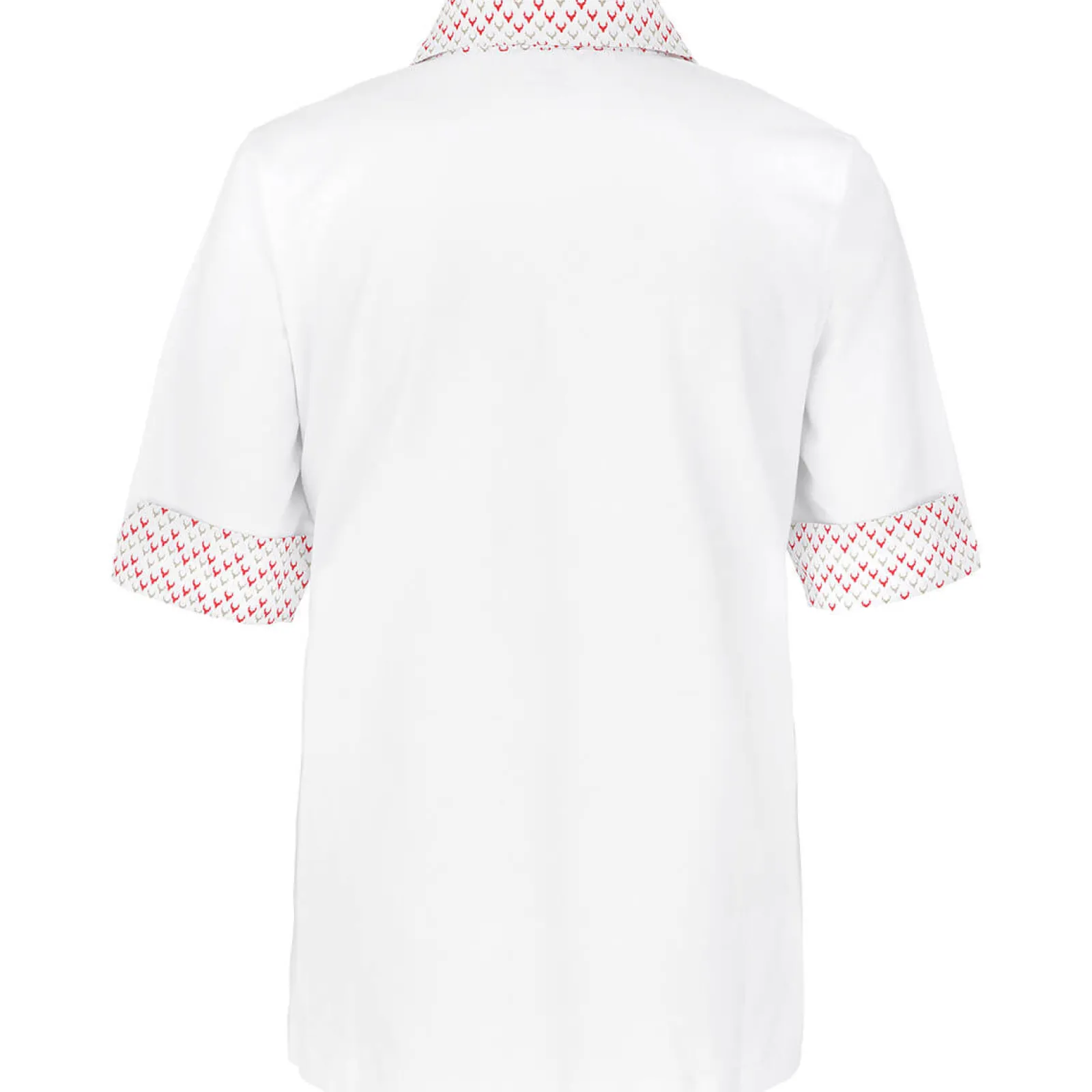 Zillertaler Trachtenwelt Damen Poloshirt "Marina", Weiss Weiß Fashion