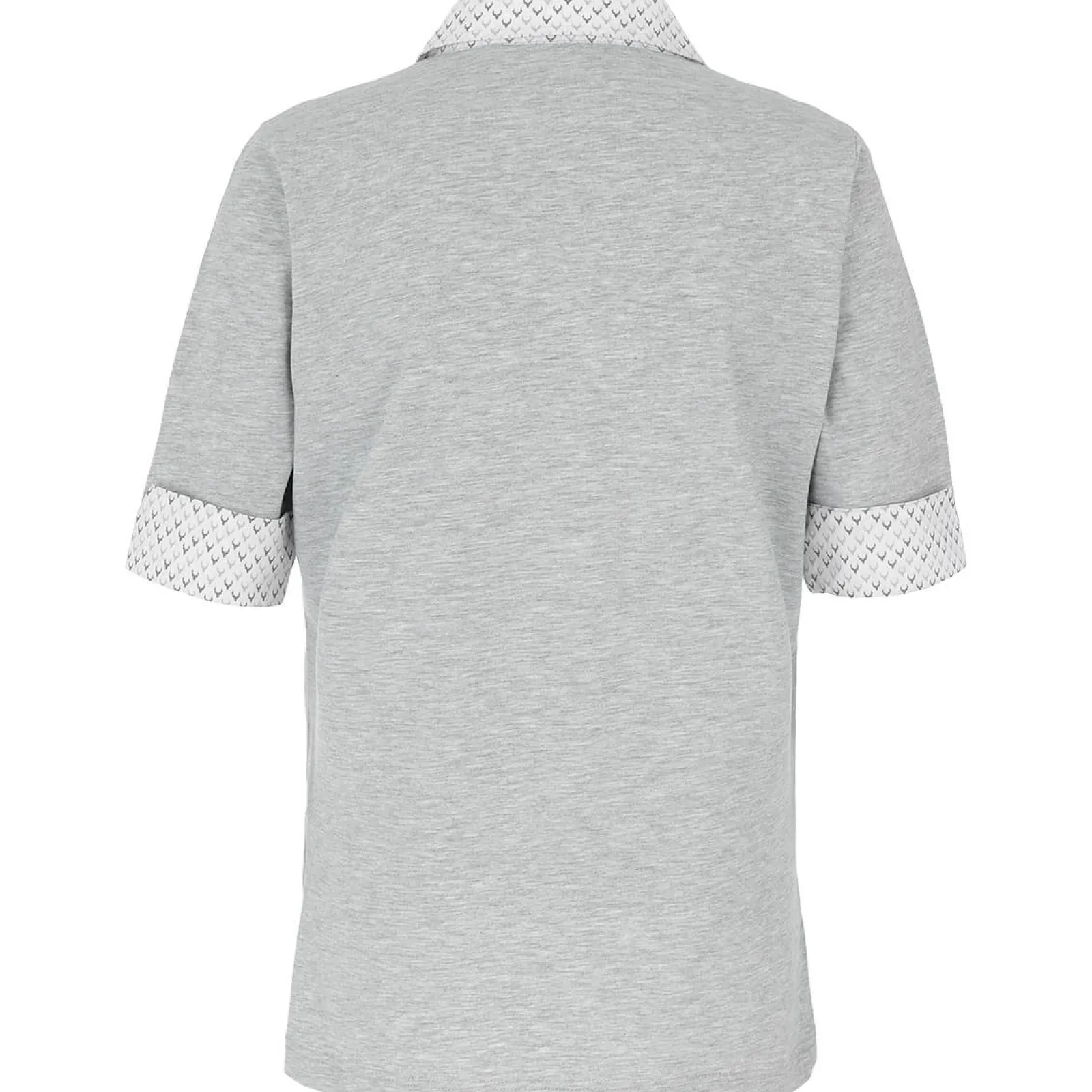Zillertaler Trachtenwelt Damen Poloshirt "Sigrid", Hell Grau Best