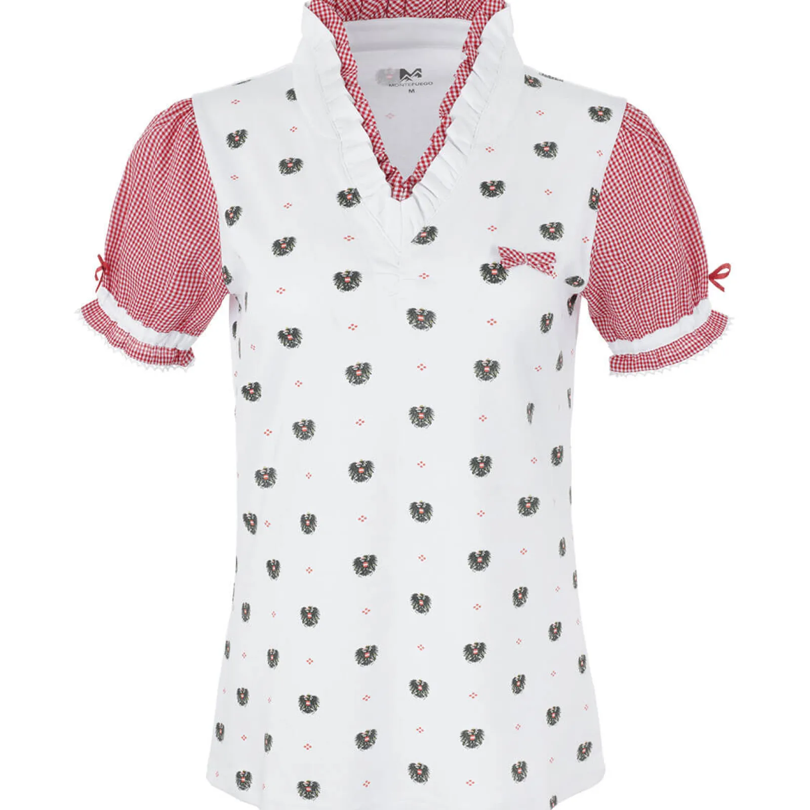 Zillertaler Trachtenwelt Damen Rüschen-Shirt "Austria" Rot Online