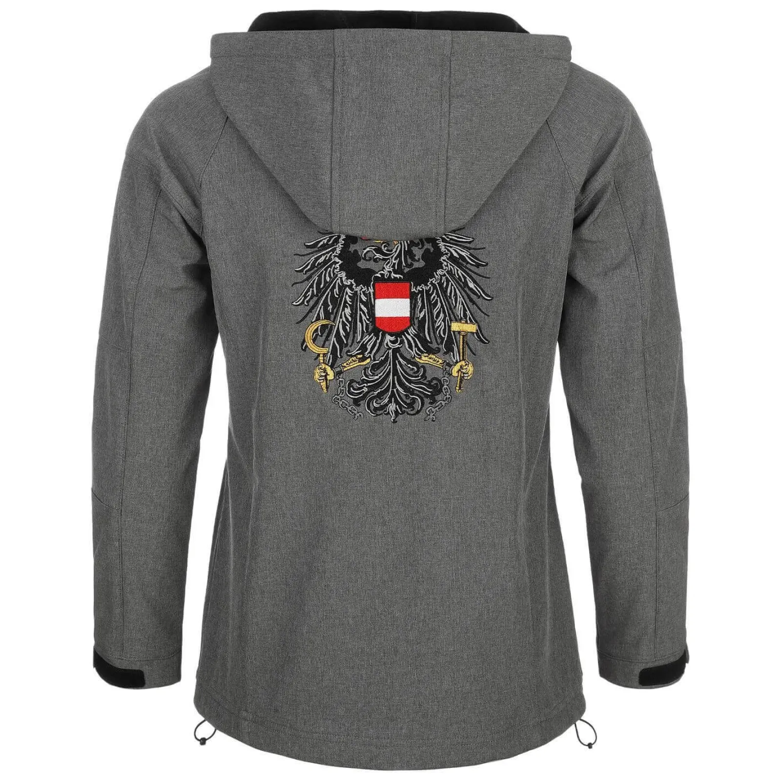 Zillertaler Trachtenwelt Damen Softshelljacke "Österreich", Grau Outlet