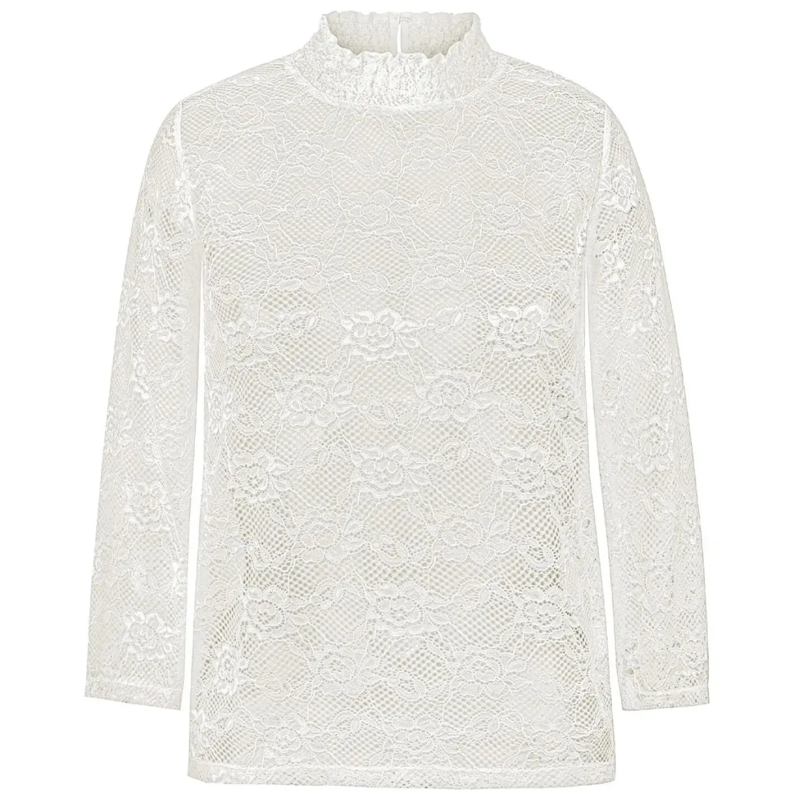 Zillertaler Trachtenwelt Damen Spitzen-Shirt "Molly", Creme Weiß Cheap