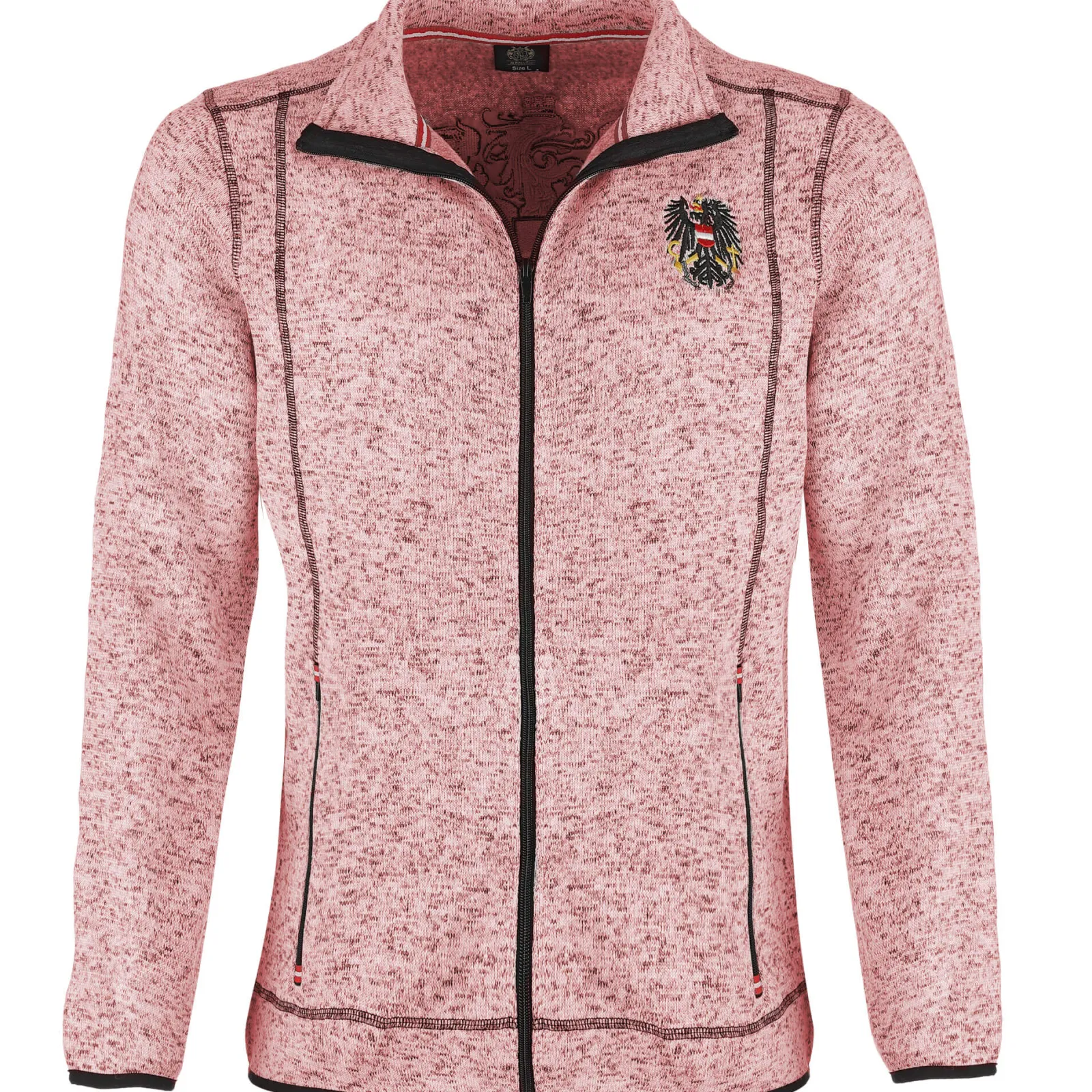 Zillertaler Trachtenwelt Damen Strickfleece Jacke "Österreich", Rosa Store