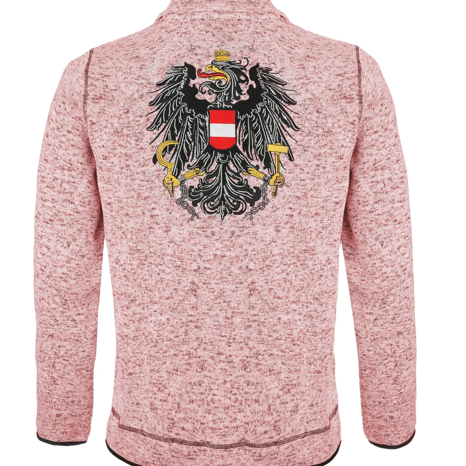 Zillertaler Trachtenwelt Damen Strickfleece Jacke "Österreich", Rosa Store