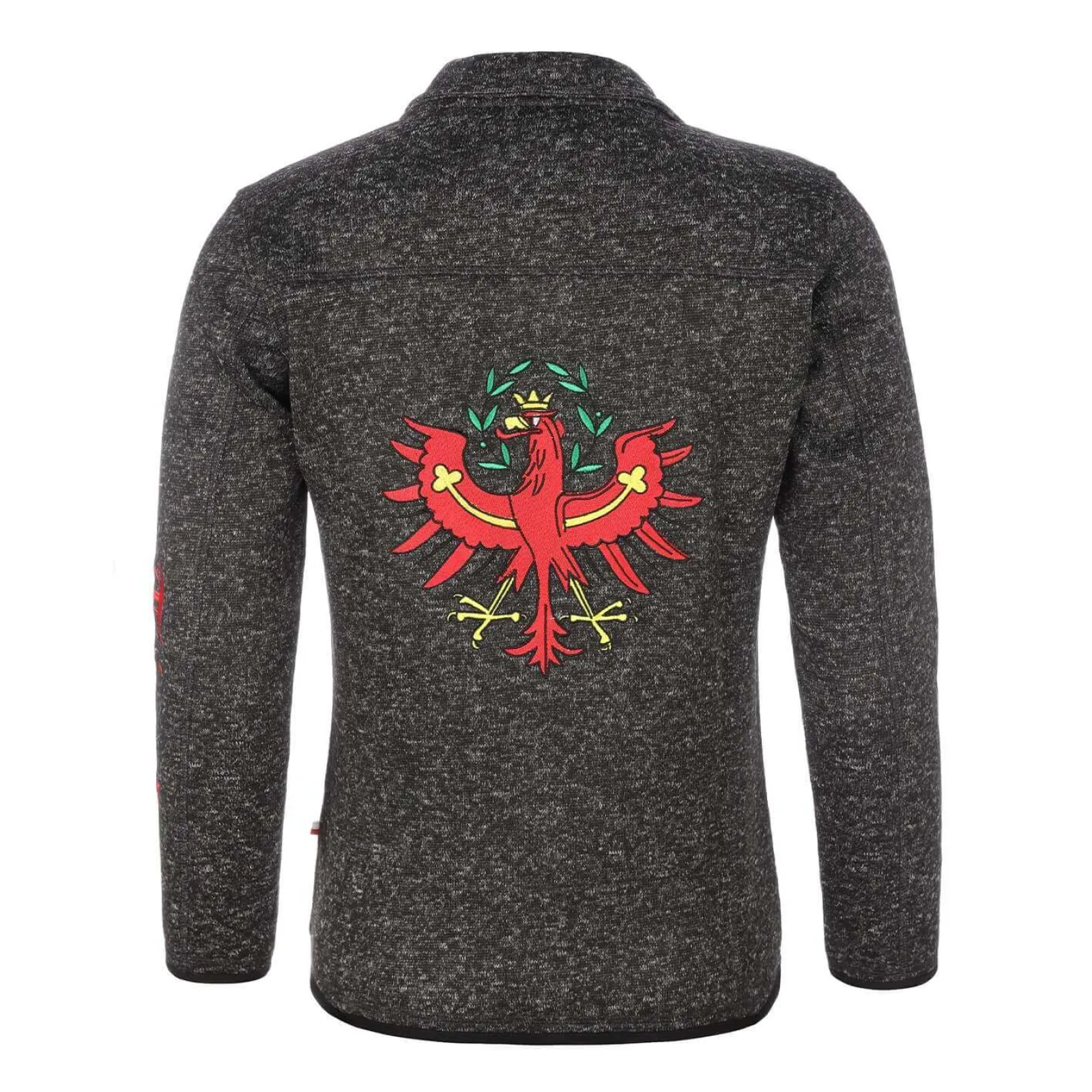 Zillertaler Trachtenwelt Damen Strickfleece Jacke "Tirol", Anthrazit Grau Fashion