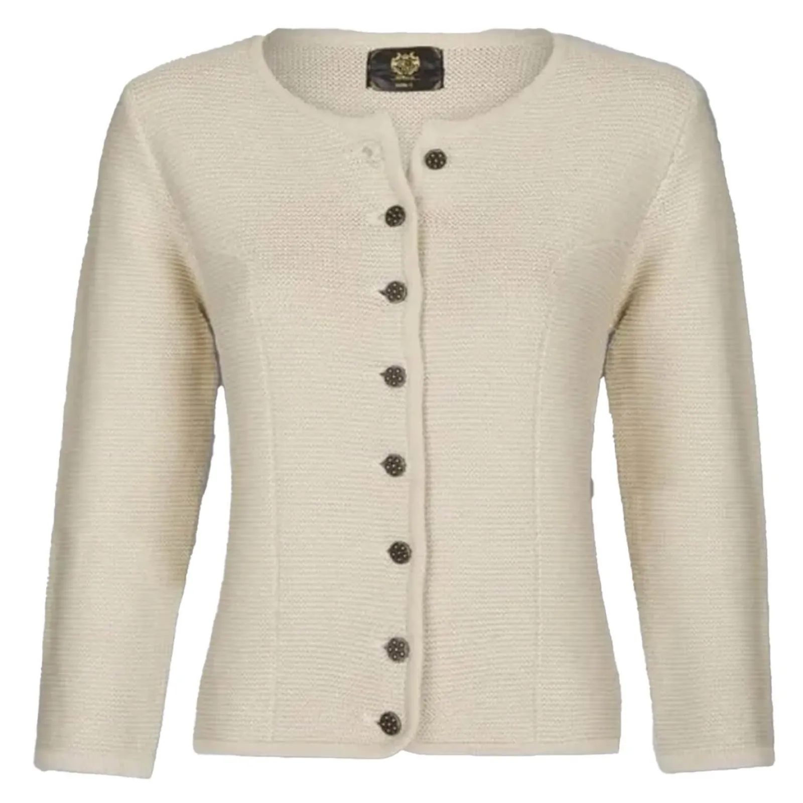 Zillertaler Trachtenwelt Damen Strickjacke "Achensee", Creme Beige Fashion