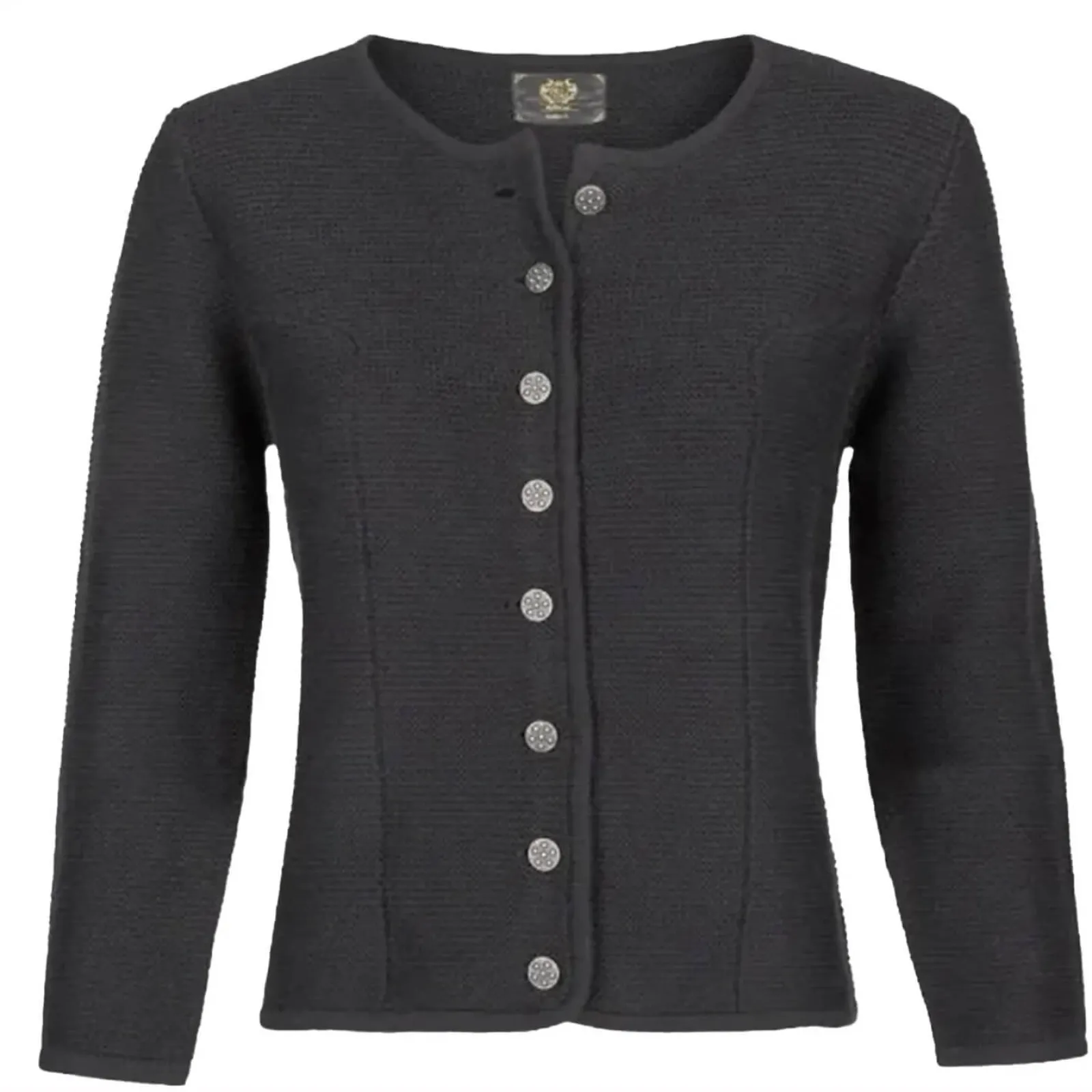 Zillertaler Trachtenwelt Damen Strickjacke "Achensee", Schwarz Clearance