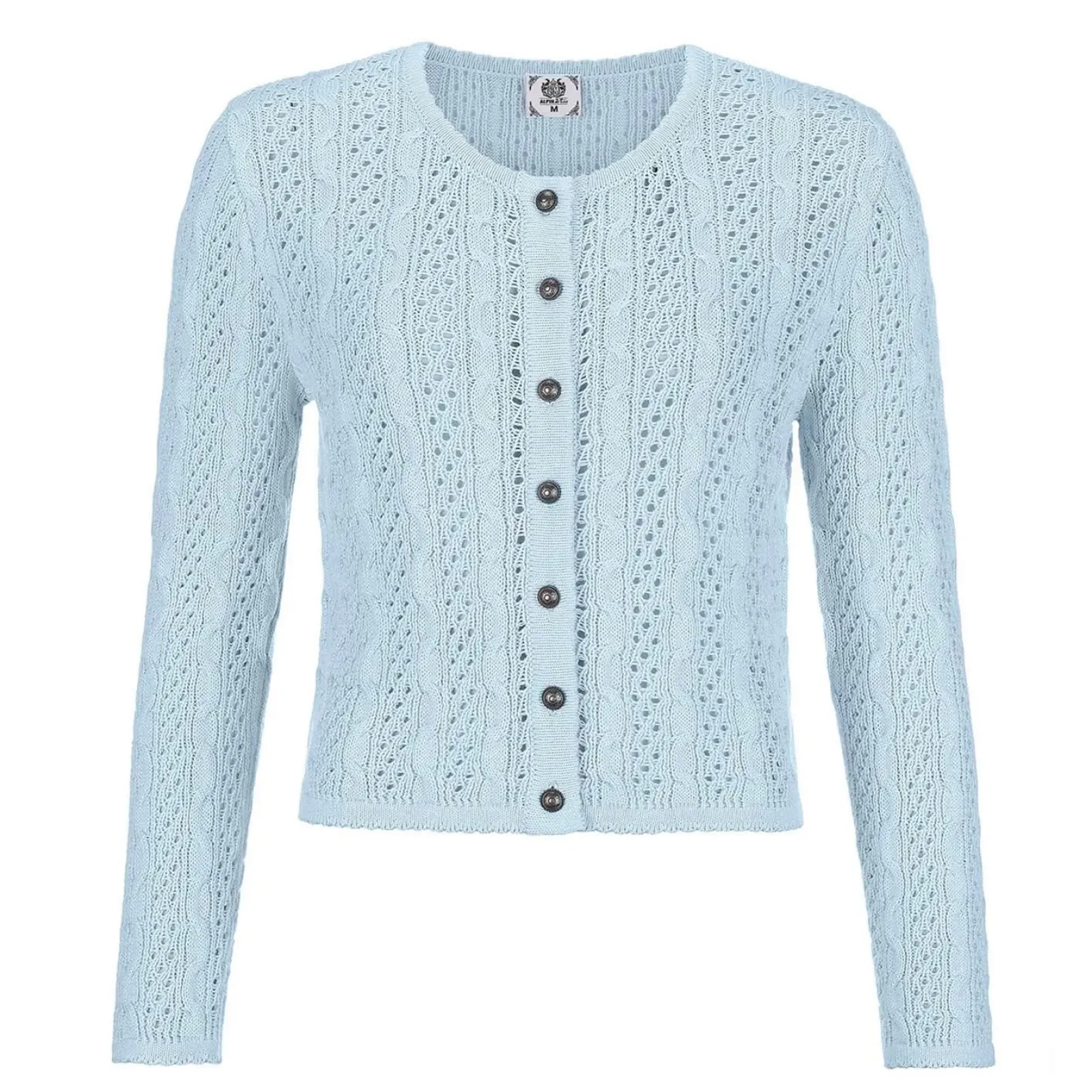 Zillertaler Trachtenwelt Damen Strickjacke "Elisabeth", Blau Best