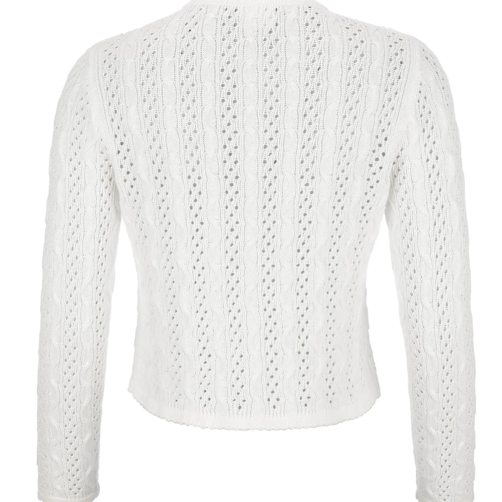 Zillertaler Trachtenwelt Damen Strickjacke "Elisabeth", Weiß Sale