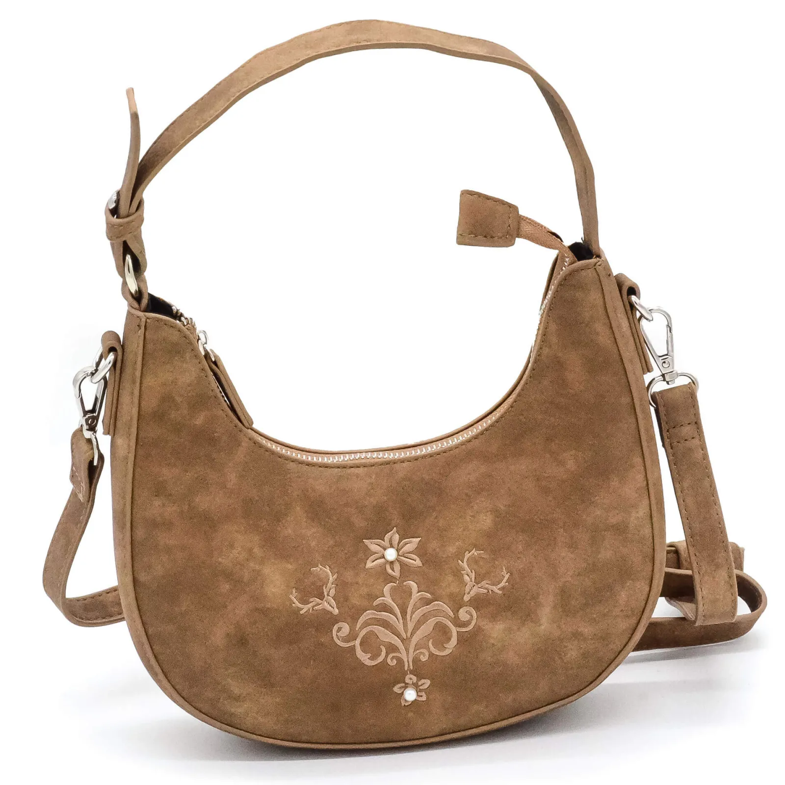 Zillertaler Trachtenwelt Damen Trachten Handtasche "Chica", Braun Fashion