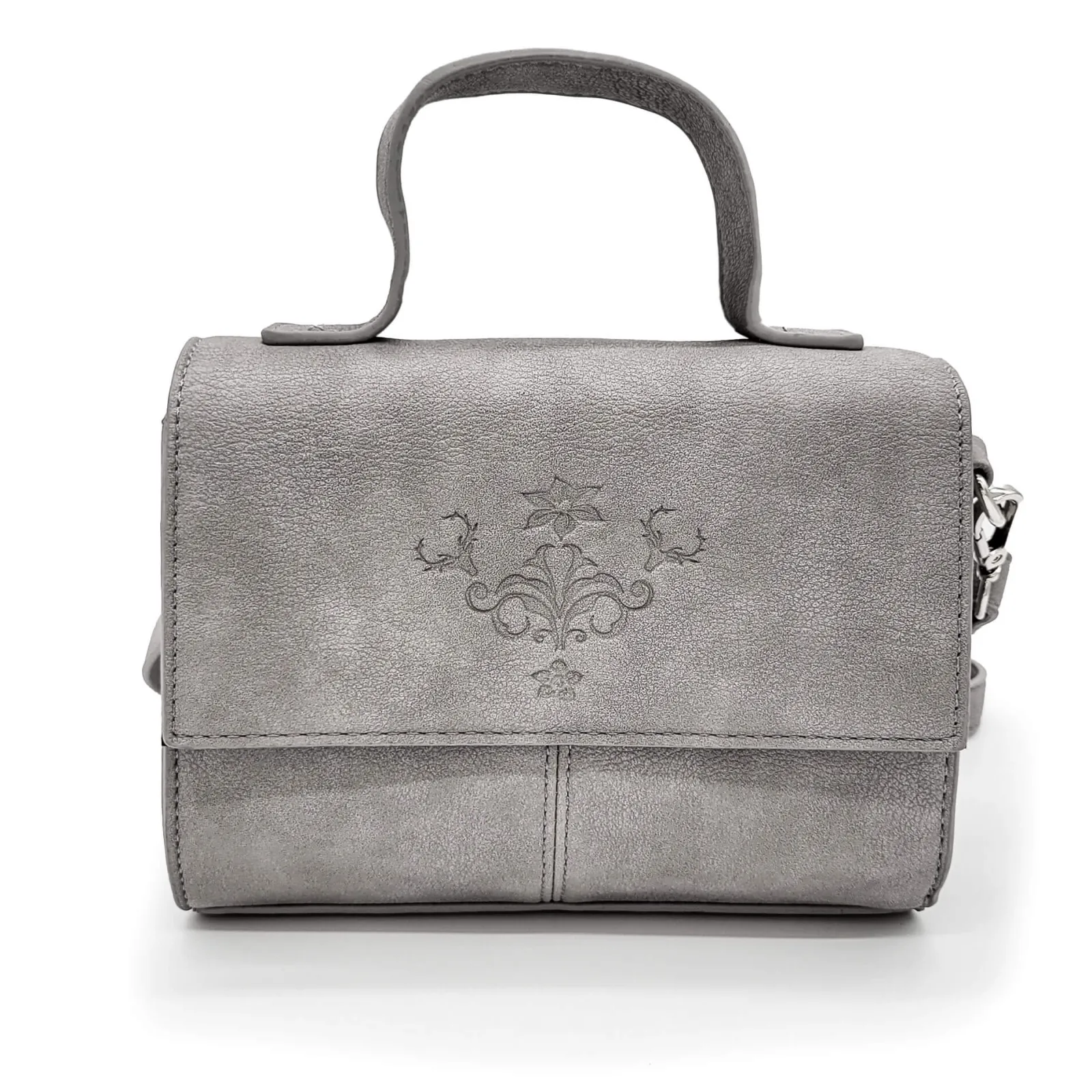 Zillertaler Trachtenwelt Damen Trachten Handtasche "Jessy", Grau Cheap