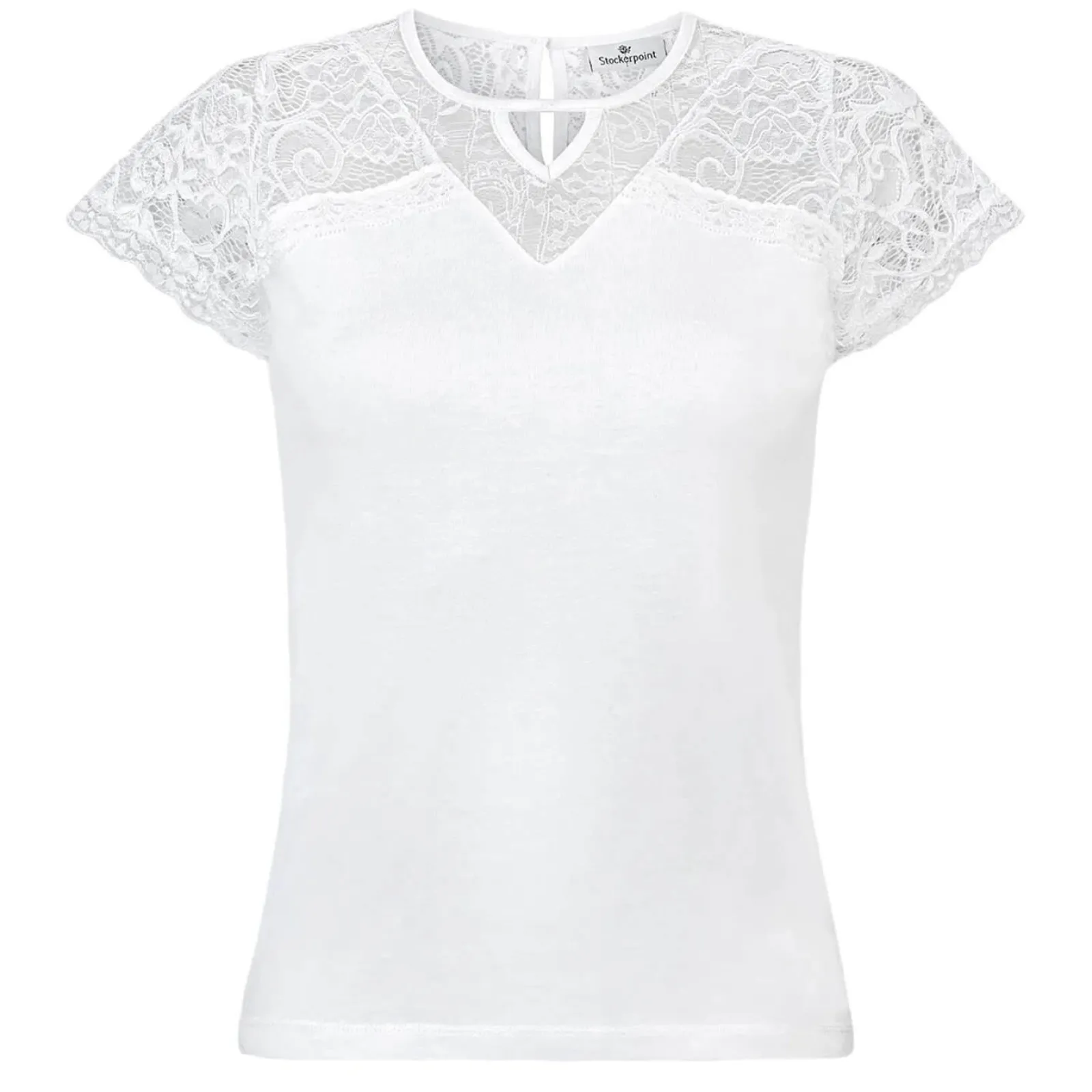 Zillertaler Trachtenwelt Damen Trachten Shirt "Fernanda", Weiß Store