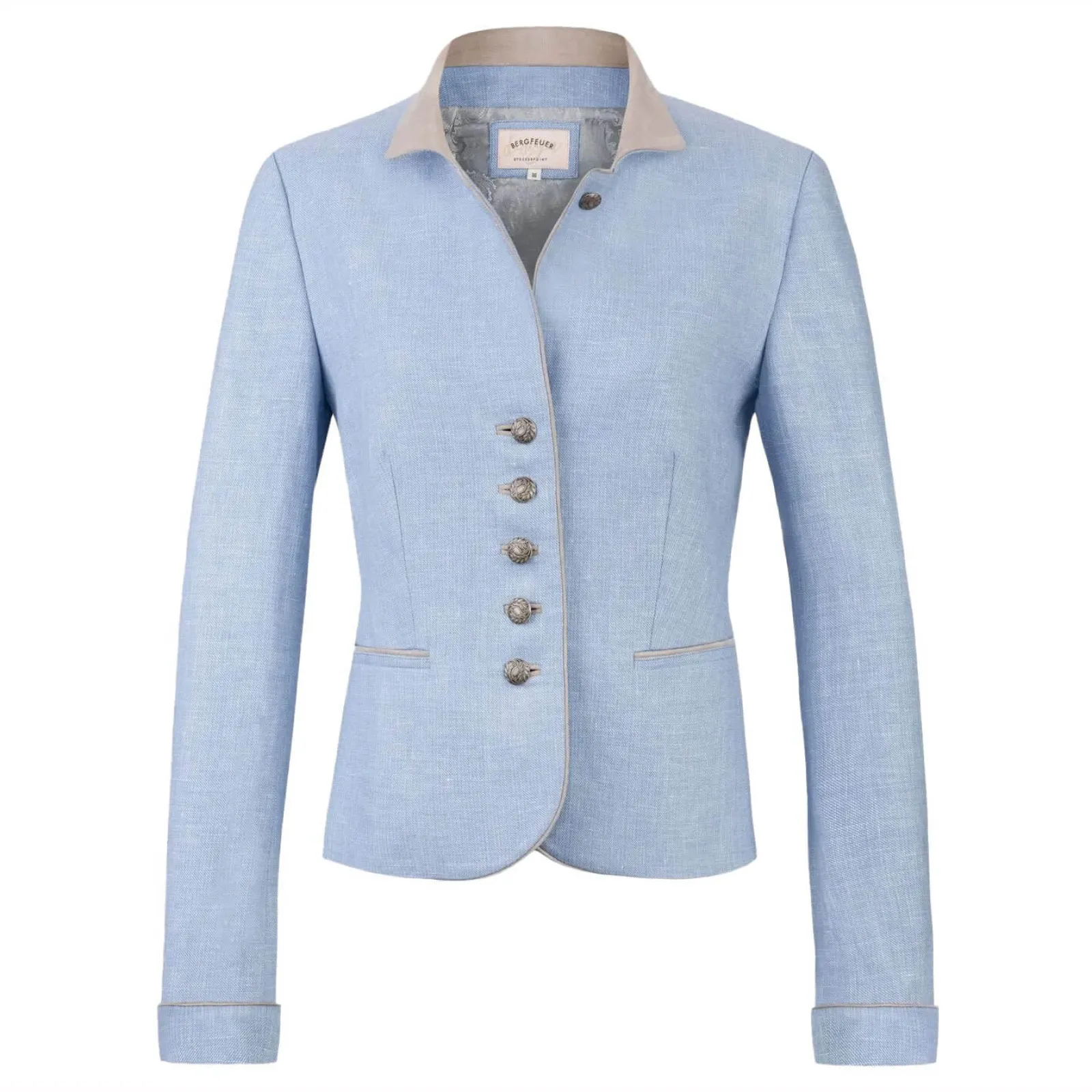 Zillertaler Trachtenwelt Damen Trachtenjacke "Giulietta", Hell Blau Hot