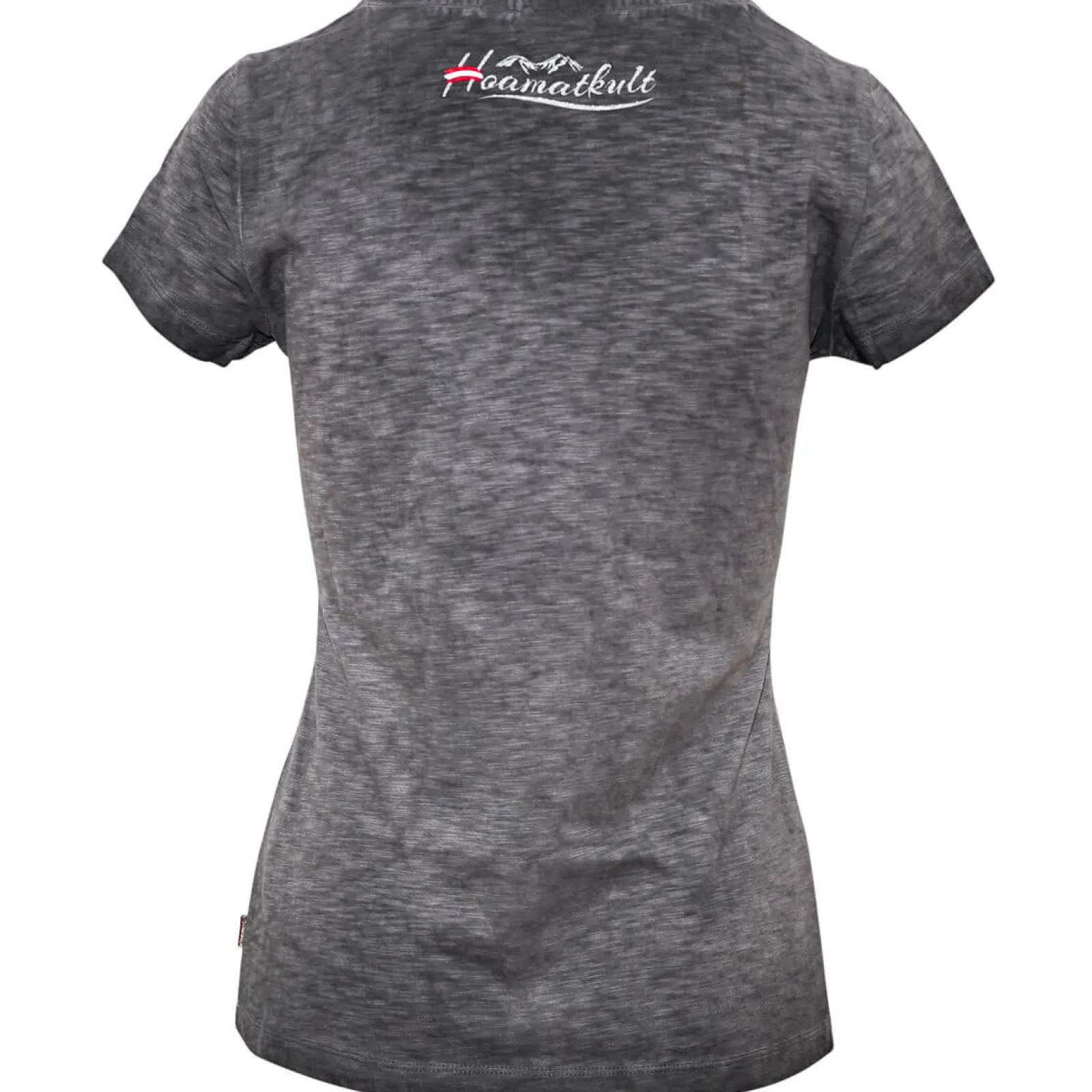 Zillertaler Trachtenwelt Damen T-Shirt "Austrian Girl", Grau Best