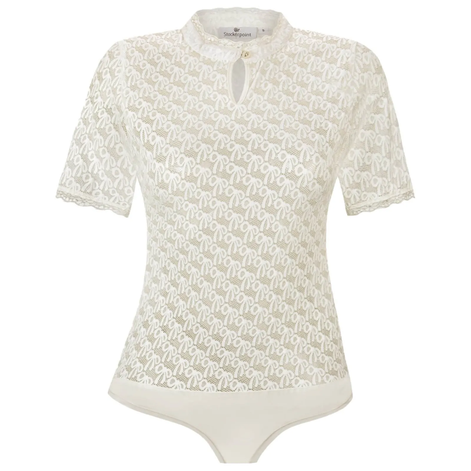 Zillertaler Trachtenwelt Damenbody "Mette", Creme Weiß Sale