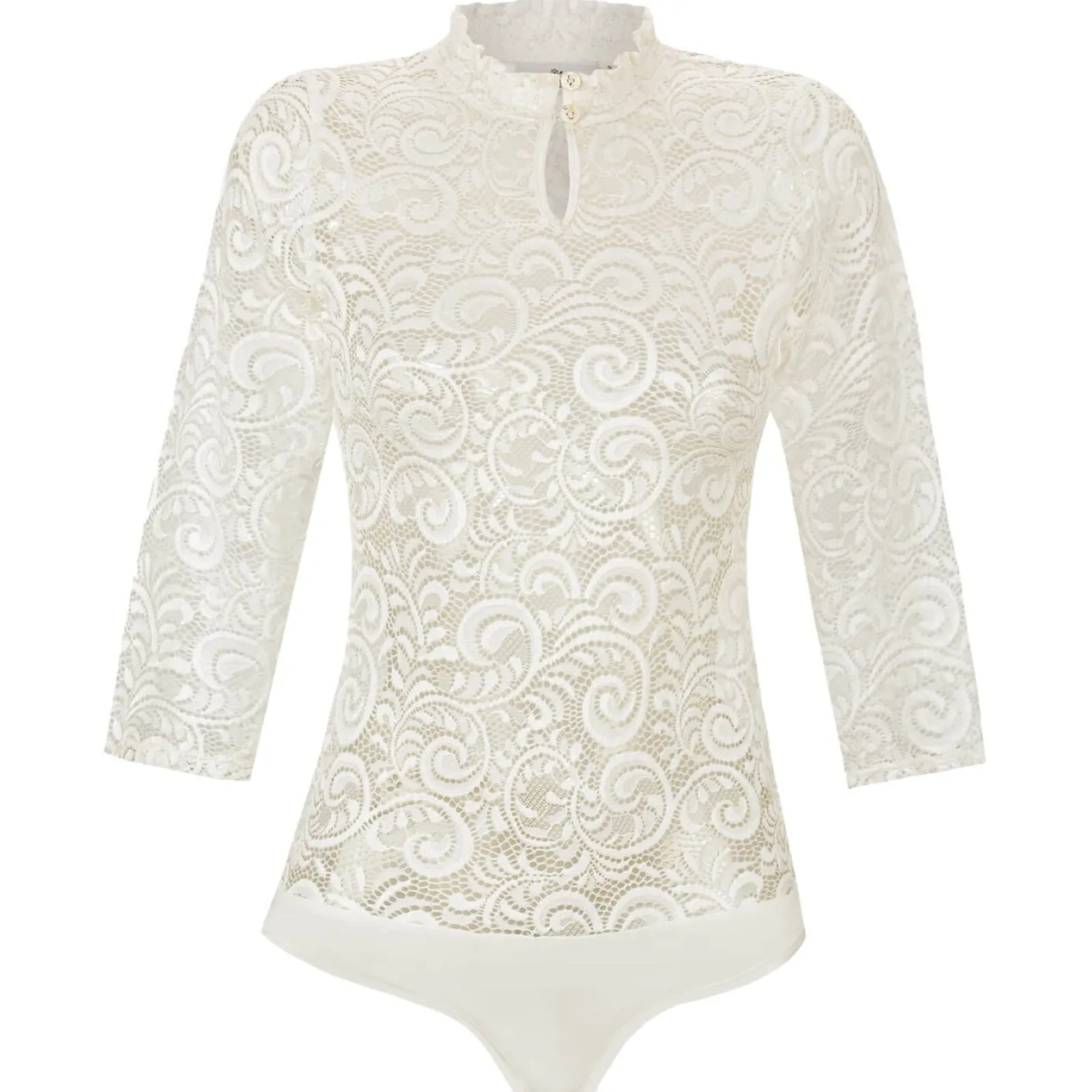 Zillertaler Trachtenwelt Damenbody "Sera", Creme Weiß Shop