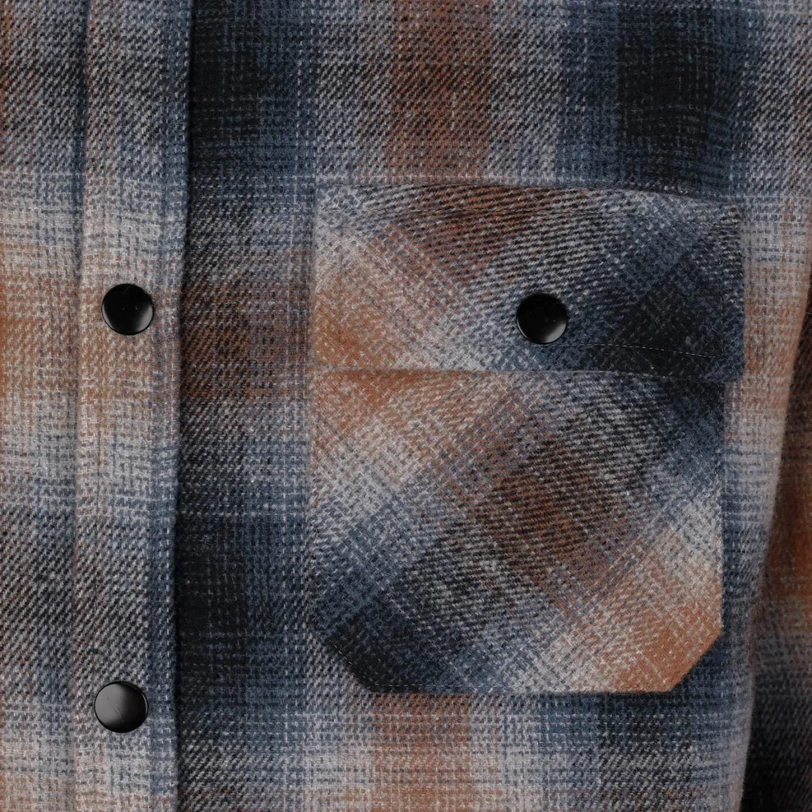 Zillertaler Trachtenwelt Herren Flanellhemd "Karo", Blau-Orange Shop