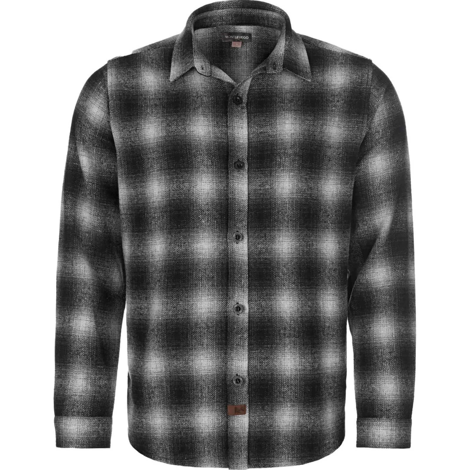 Zillertaler Trachtenwelt Herren Flanellhemd "Karo", Grau Cheap