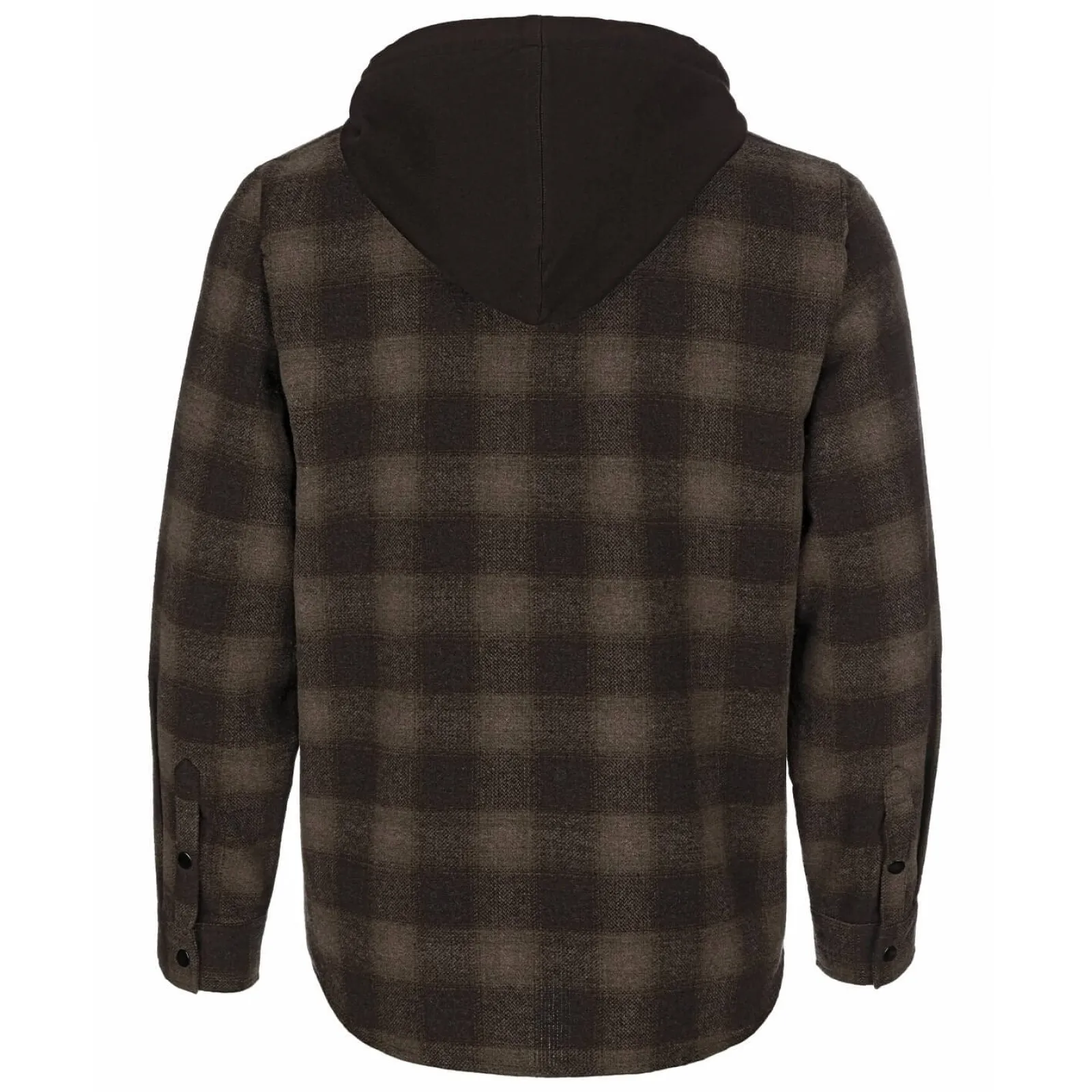 Zillertaler Trachtenwelt Herren Flanellhemd "Karo", mit Kapuze, Braun Flash Sale