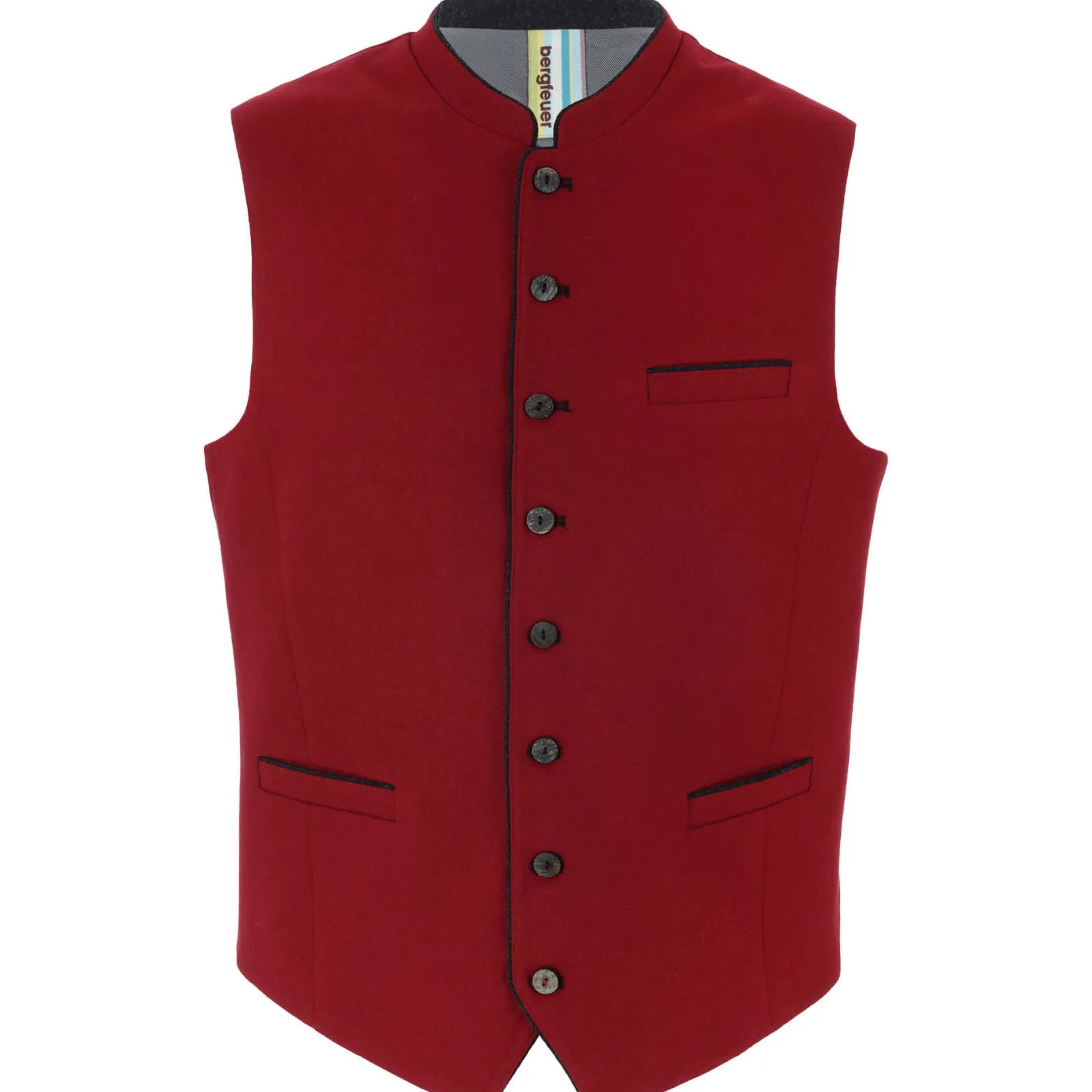 Zillertaler Trachtenwelt Herren Gilet "Eros", Rot Online