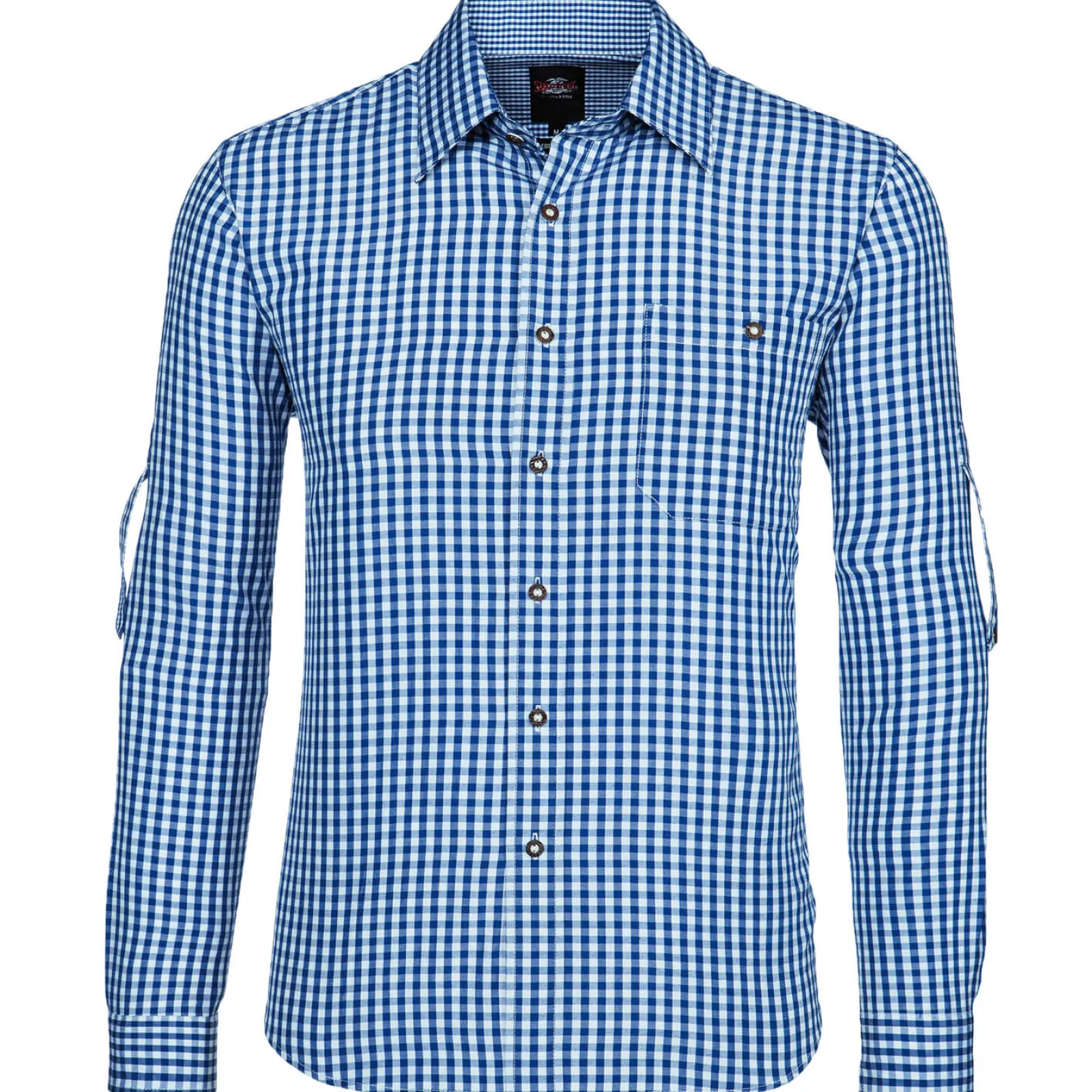 Zillertaler Trachtenwelt Herren Hemd "Chiemgau" Langarm, Blau Store